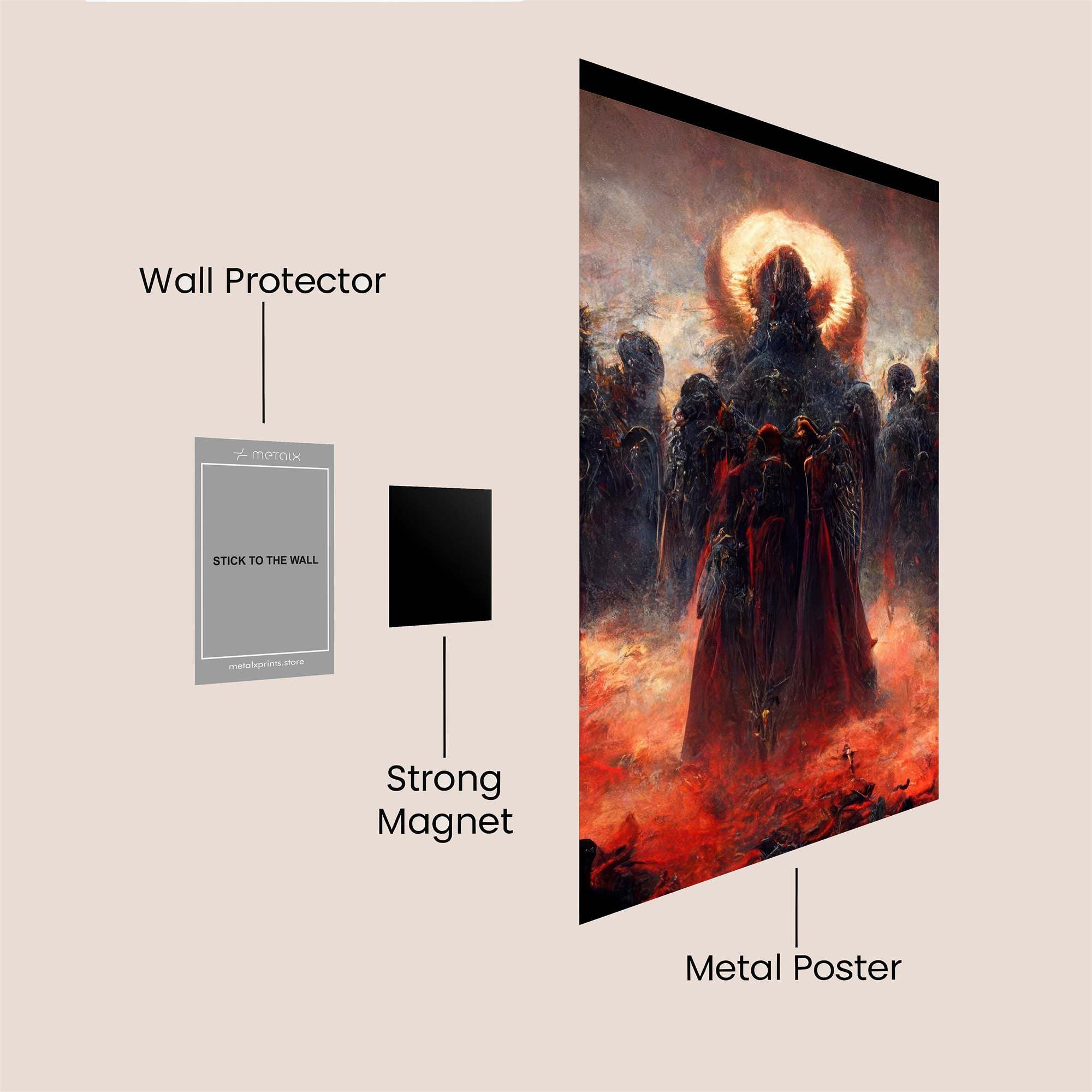 Lucifer's Descent Safe Wall Magnetic / M
