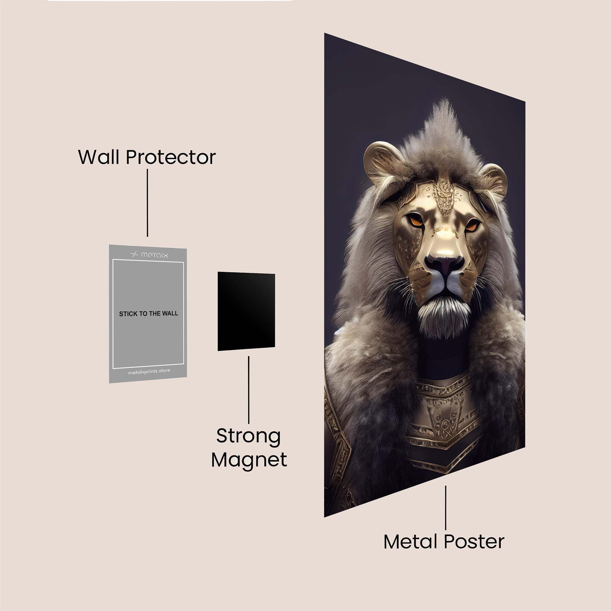 Lion Regal Safe Wall Magnetic / M