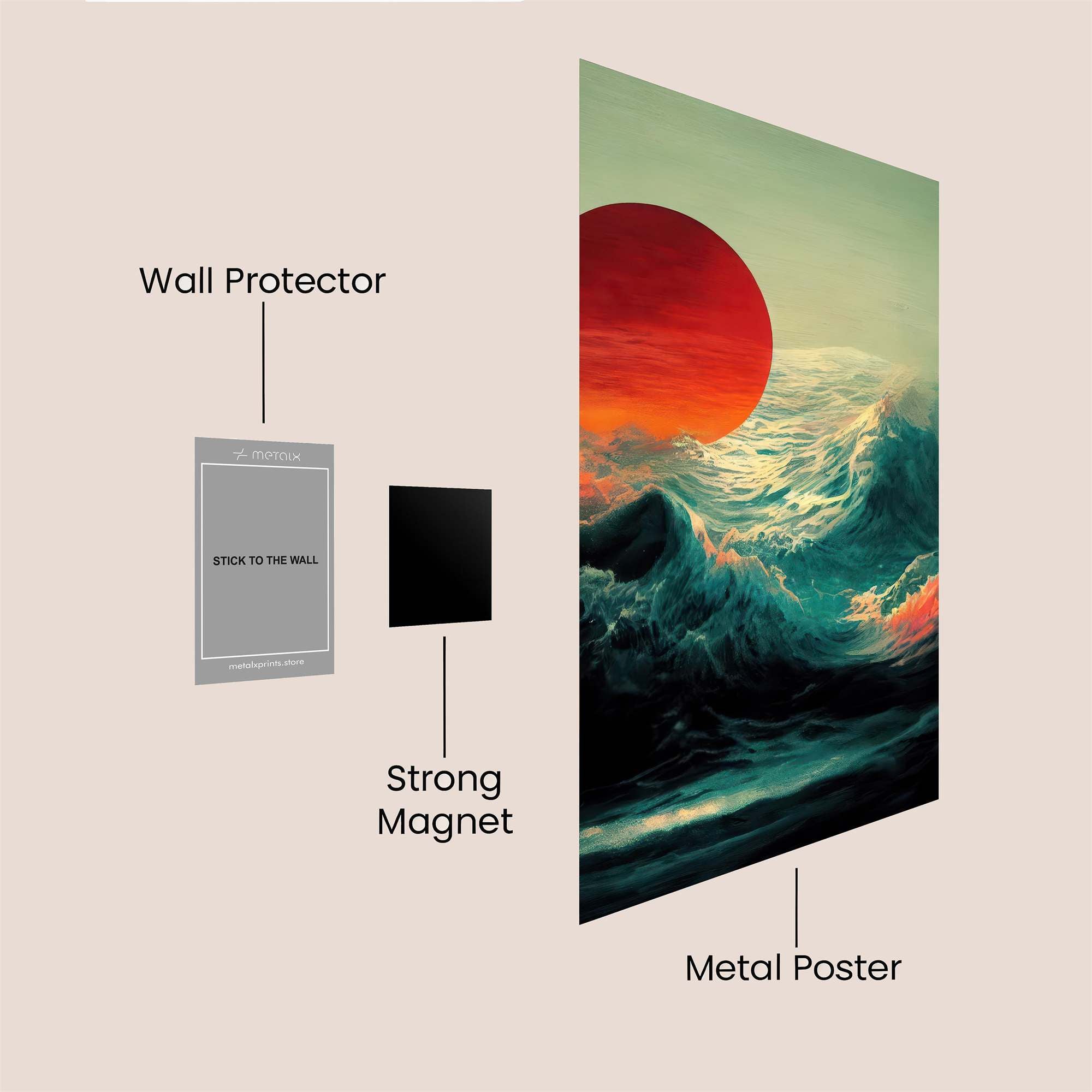 Sunrise Turmoil Safe Wall Magnetic / M