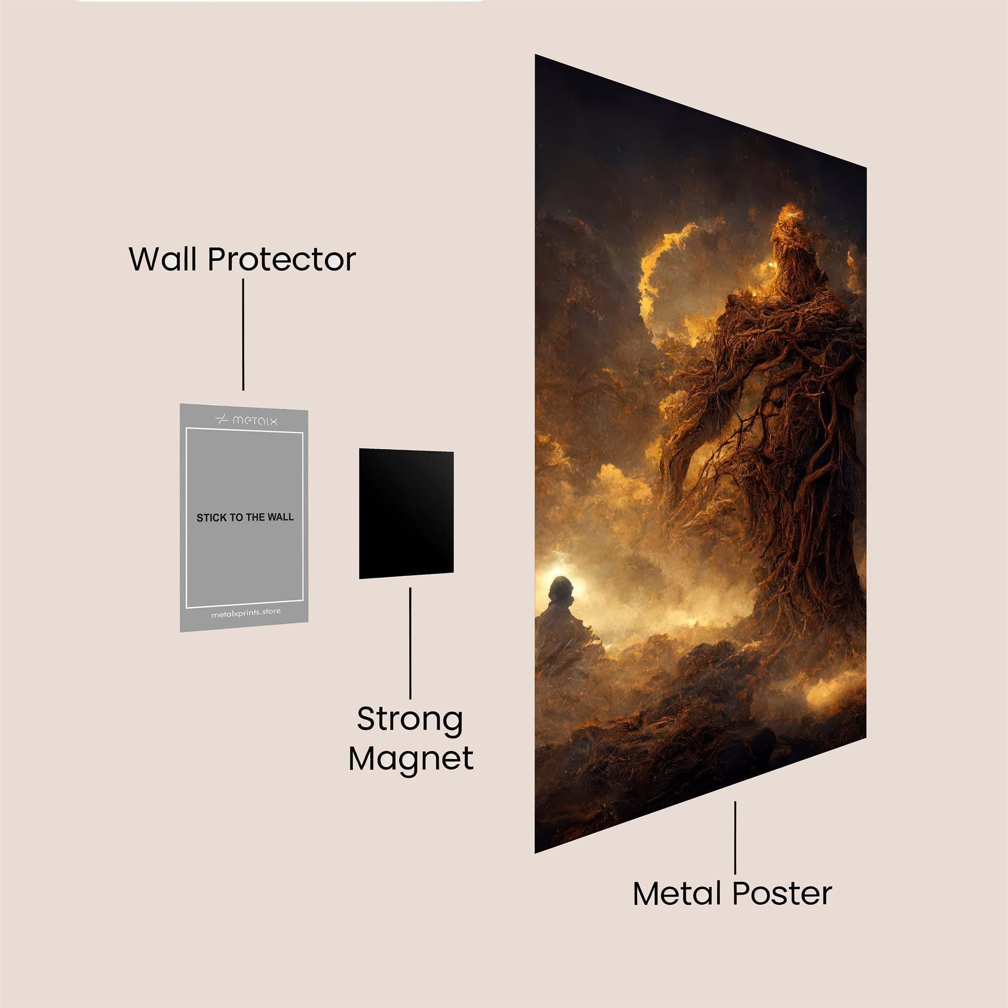 Nature's Wrath Safe Wall Magnetic / M