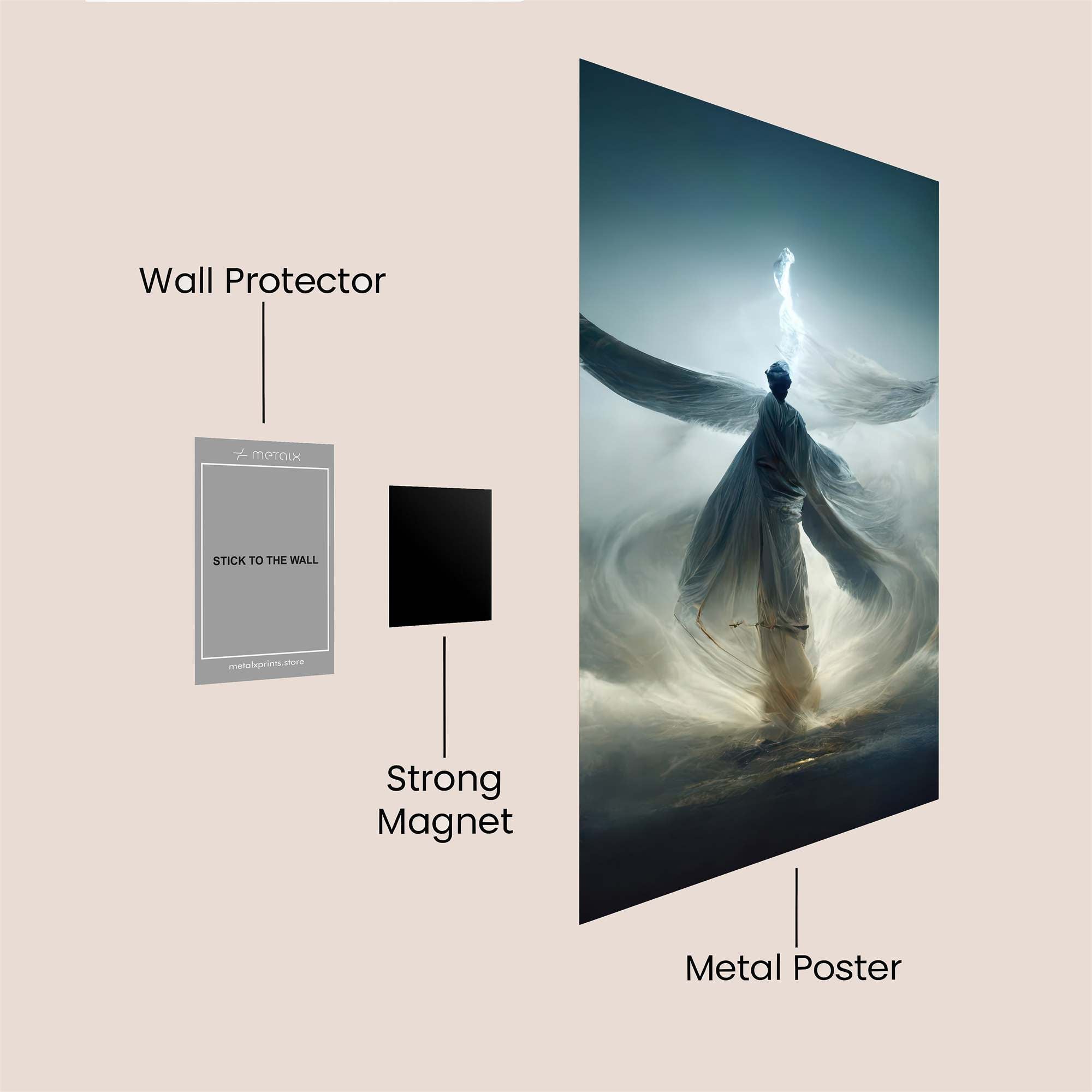 Angel Ascent Safe Wall Magnetic / M