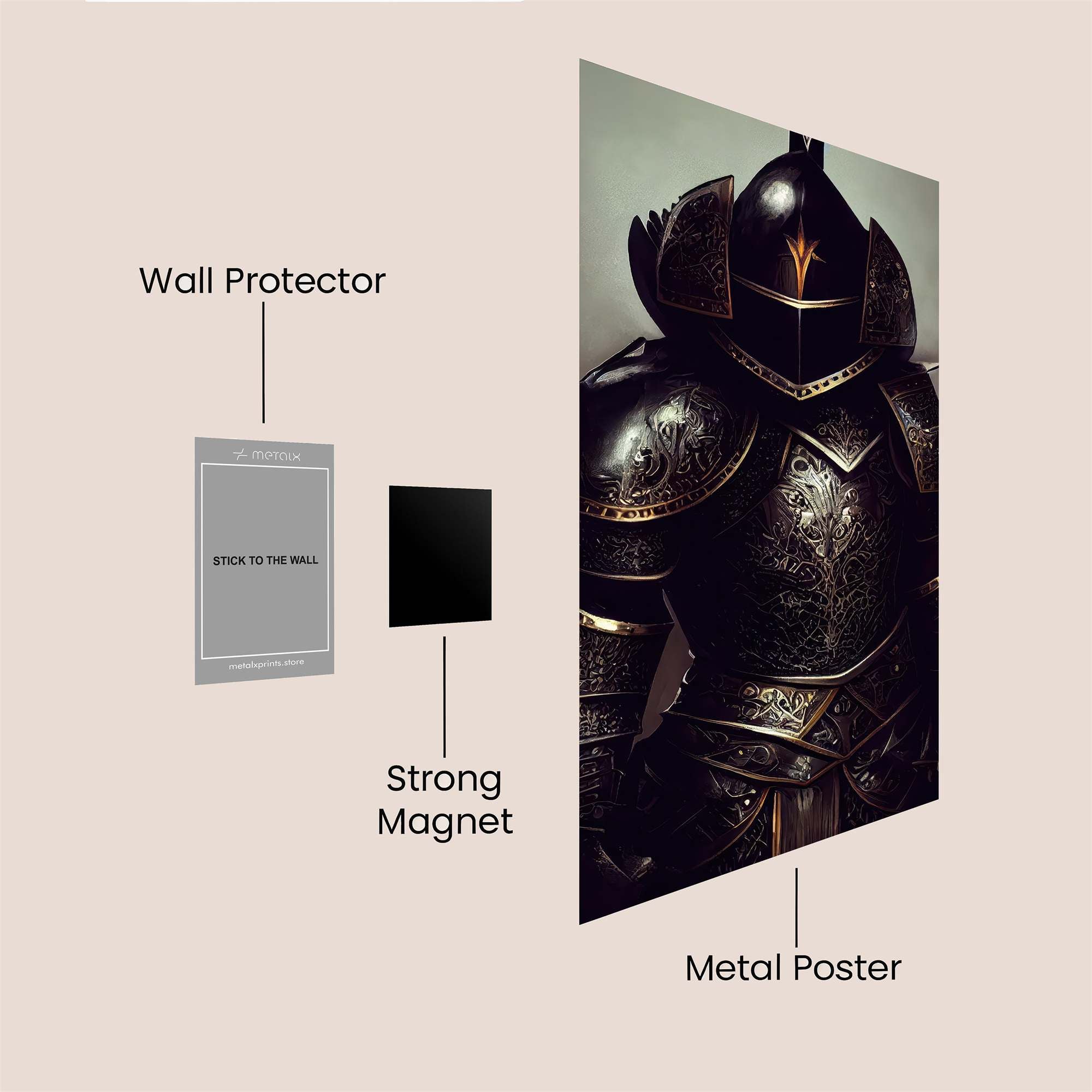 Knight Sombre Safe Wall Magnetic / M