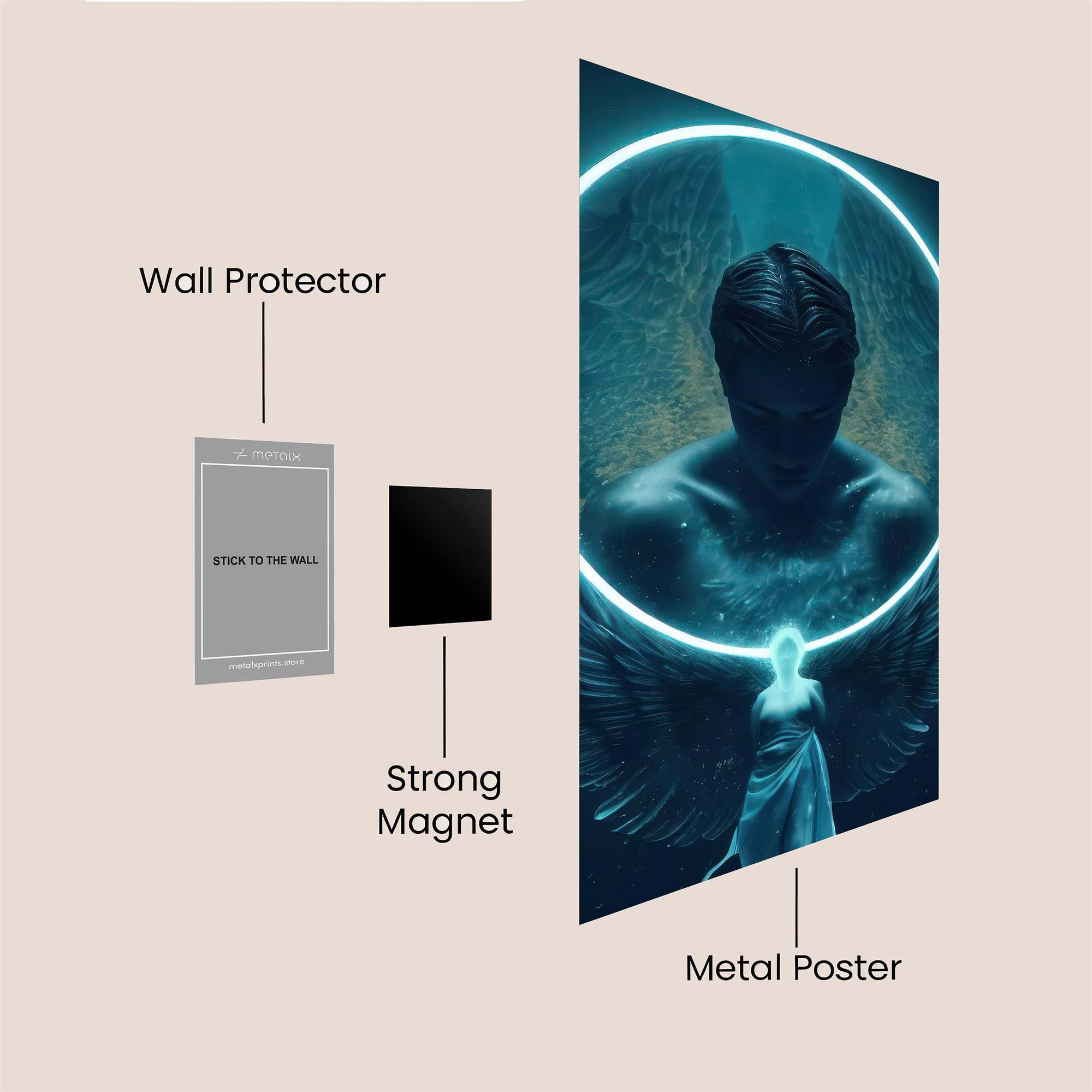 Angelic Serenity Safe Wall Magnetic / M