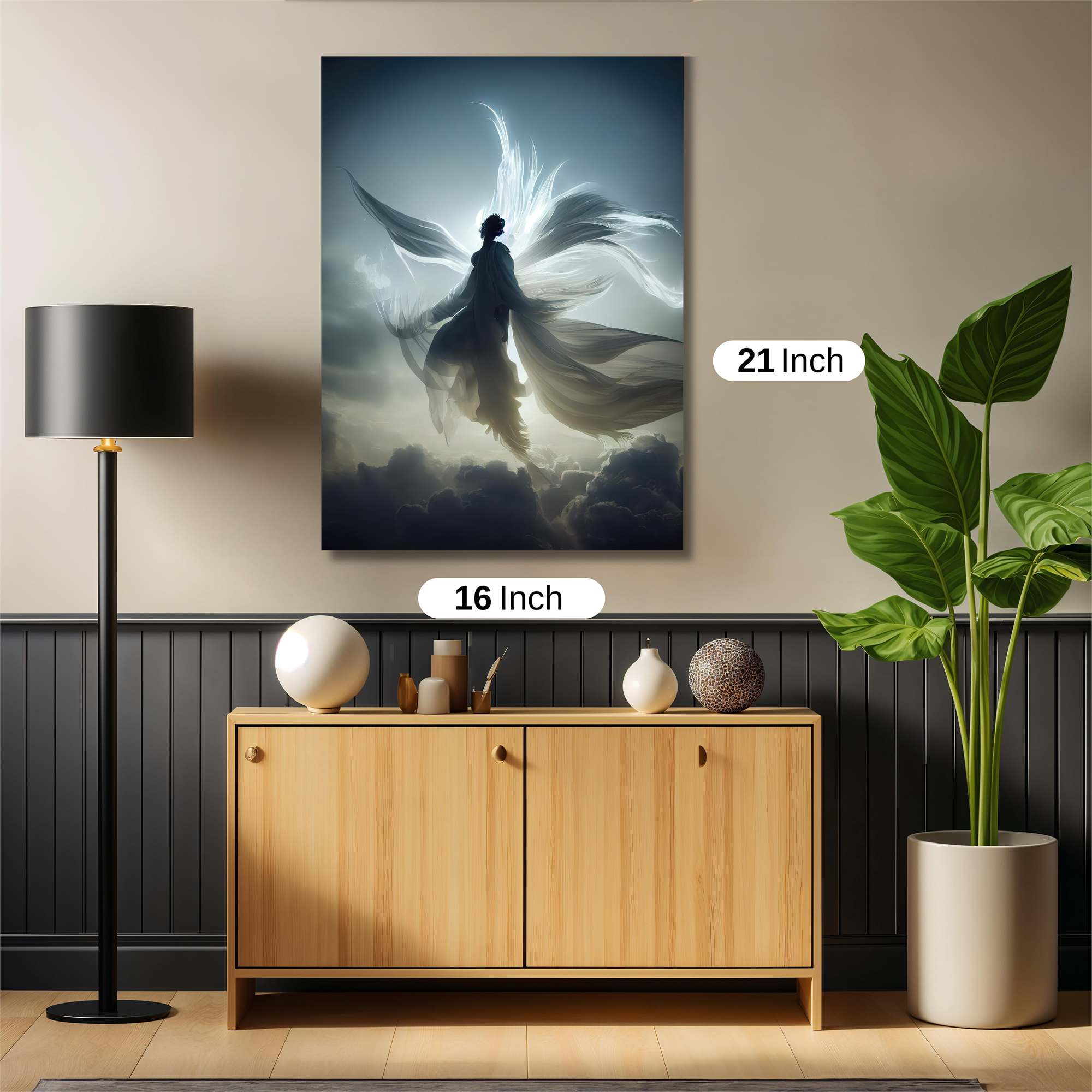 Angel Ascends Safe Wall Magnetic / M