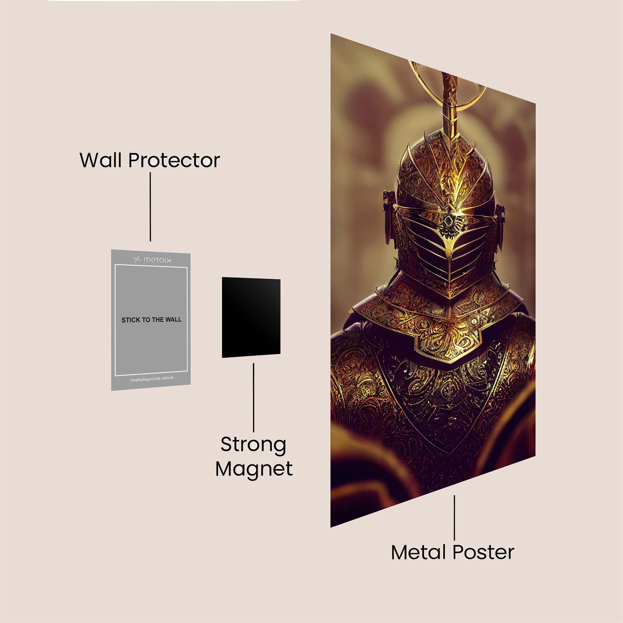 Golden Majesty Safe Wall Magnetic / M