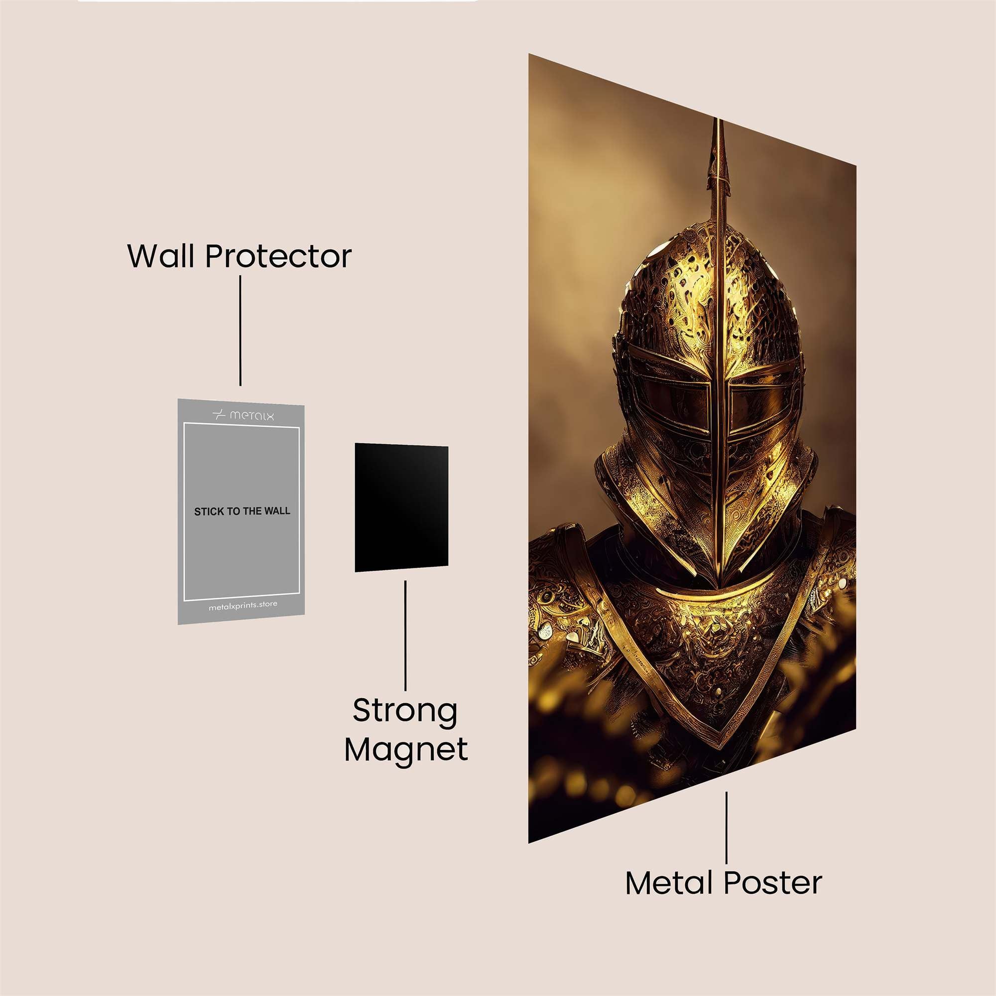 Golden Sentinel Safe Wall Magnetic / M