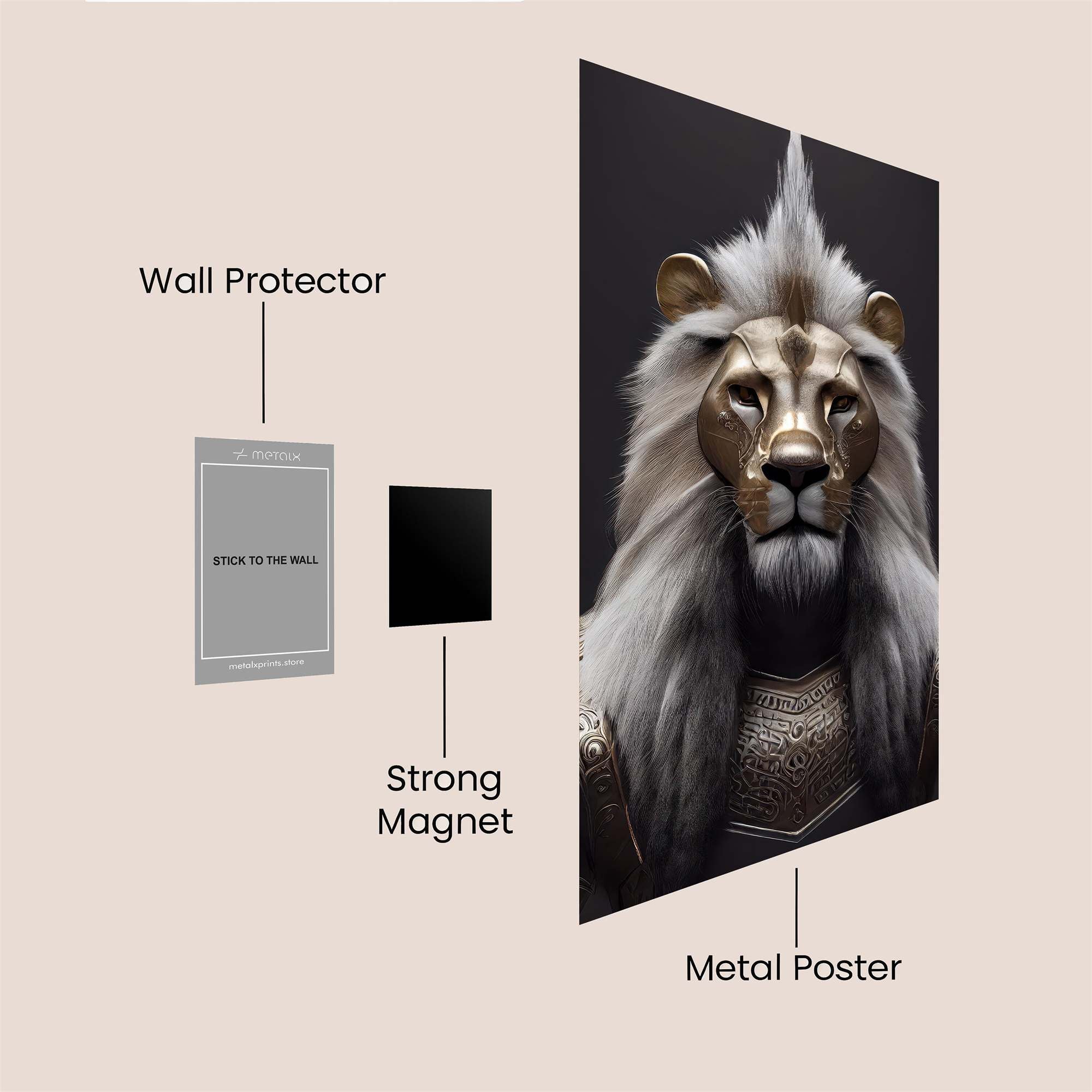 Lion Majesty Safe Wall Magnetic / M
