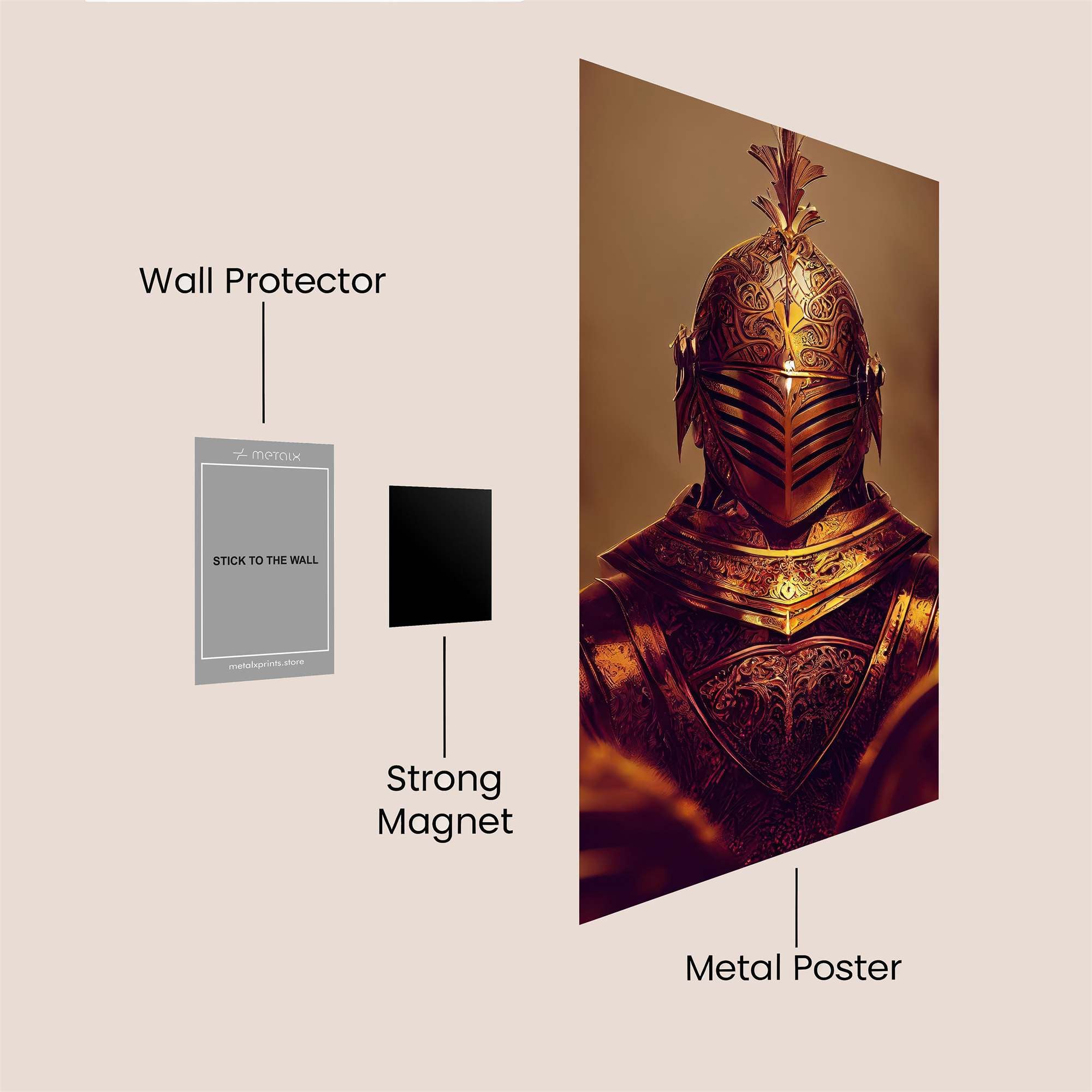 Knight Regal Safe Wall Magnetic / M