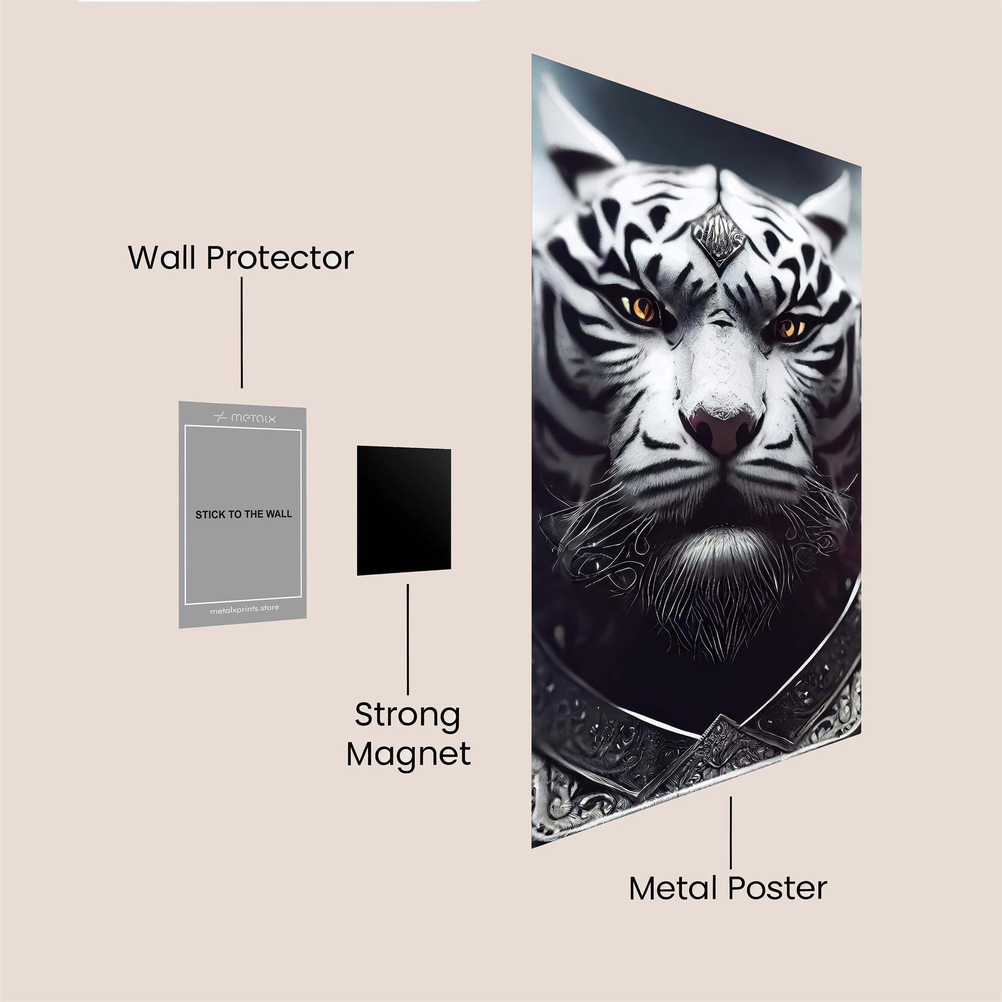 Tiger Majesty Safe Wall Magnetic / M