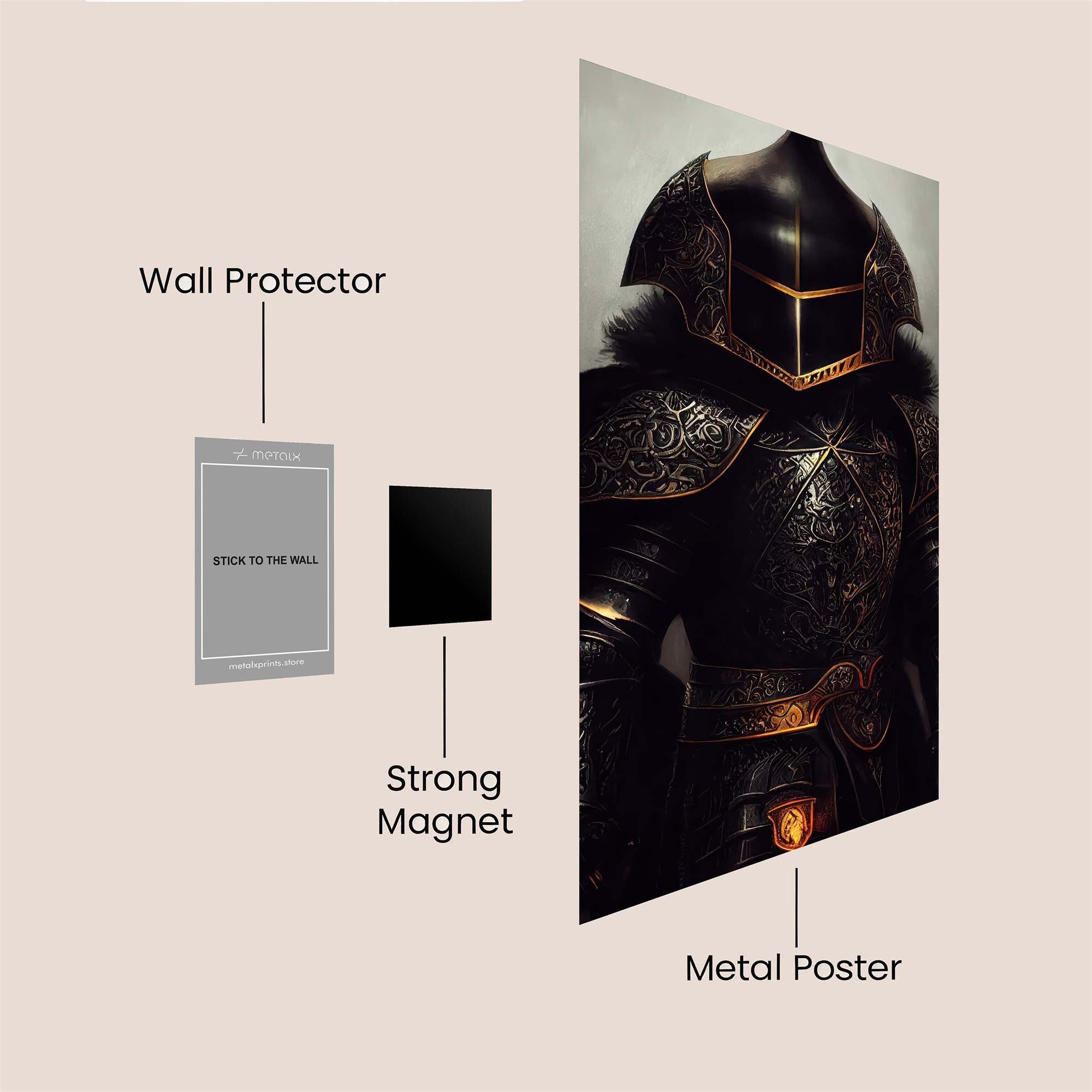 Knight Somber Safe Wall Magnetic / M