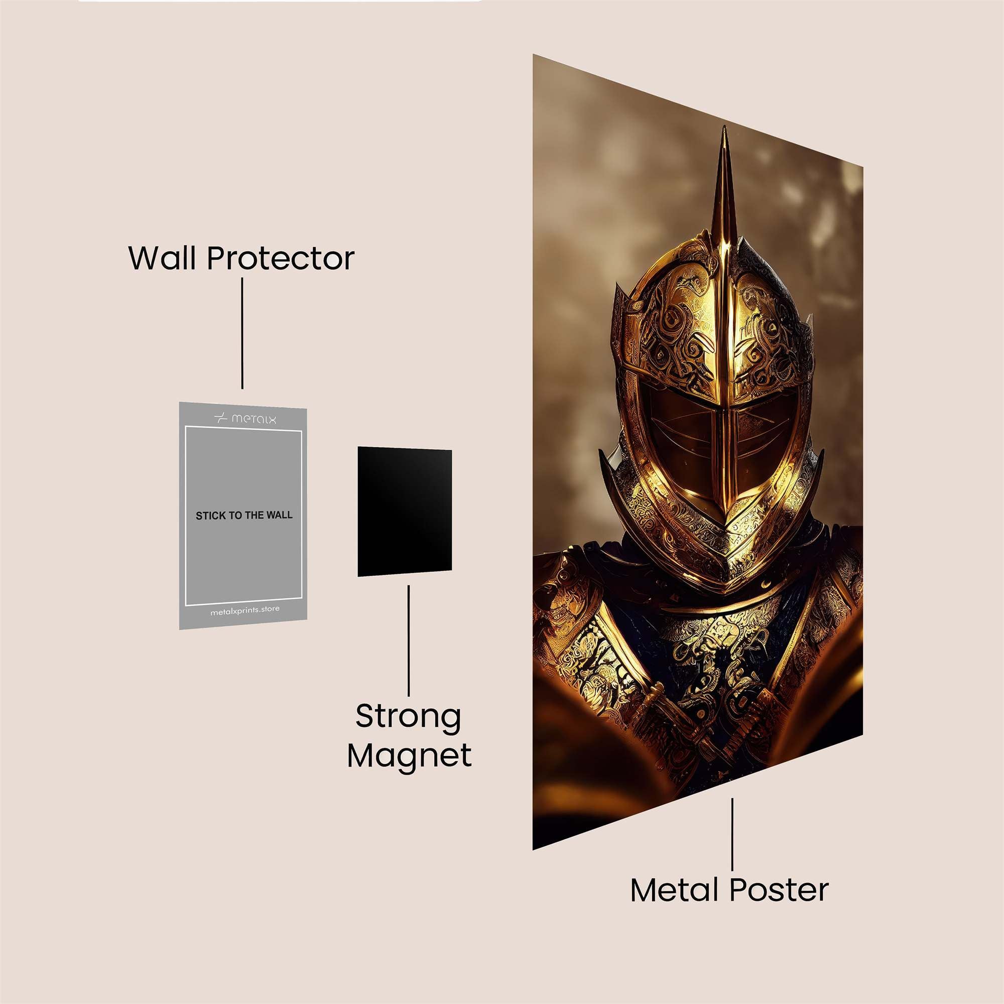 Knight Majestic Safe Wall Magnetic / M