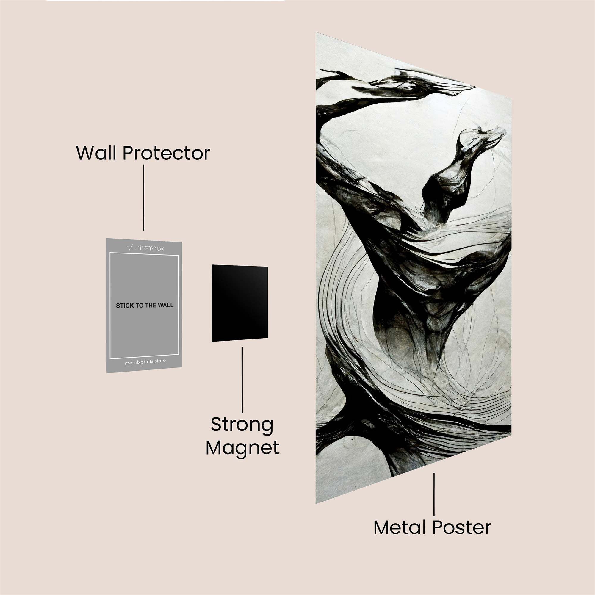 Dance Elegance Safe Wall Magnetic / M