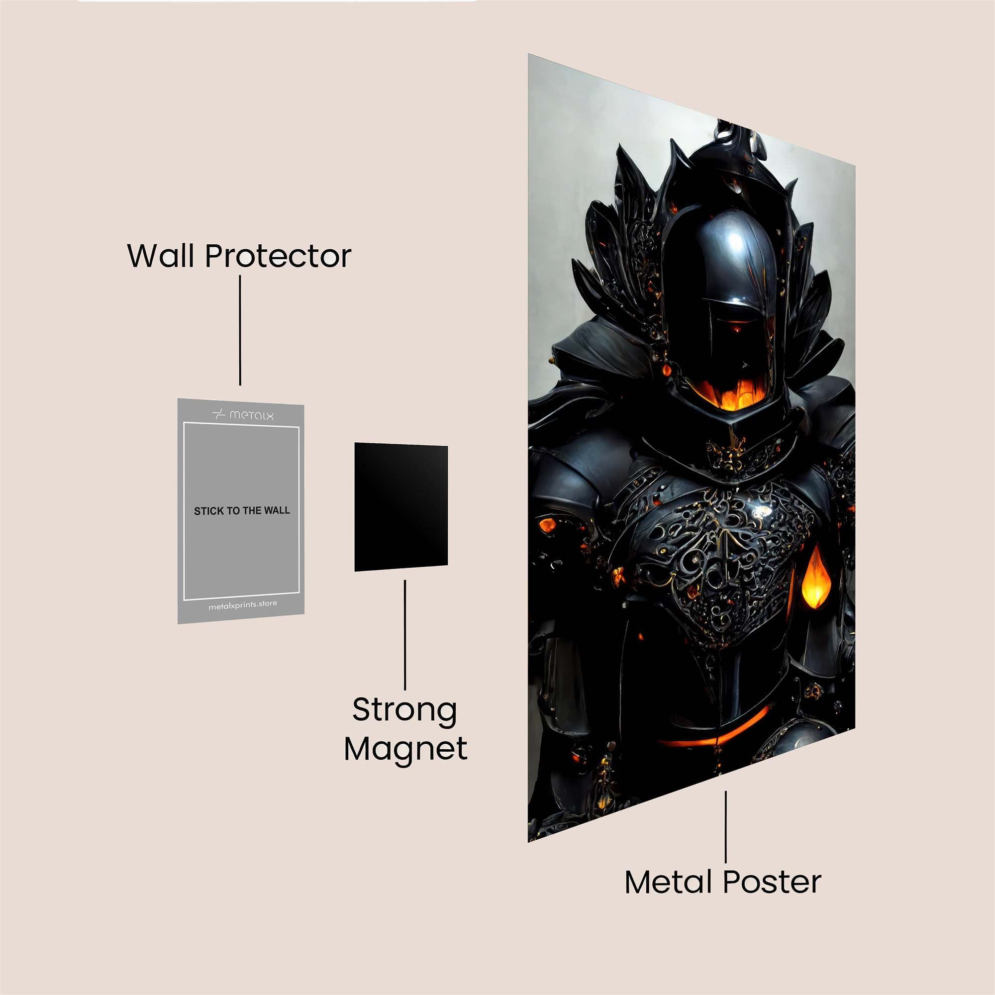 Knight Inferno Safe Wall Magnetic / M