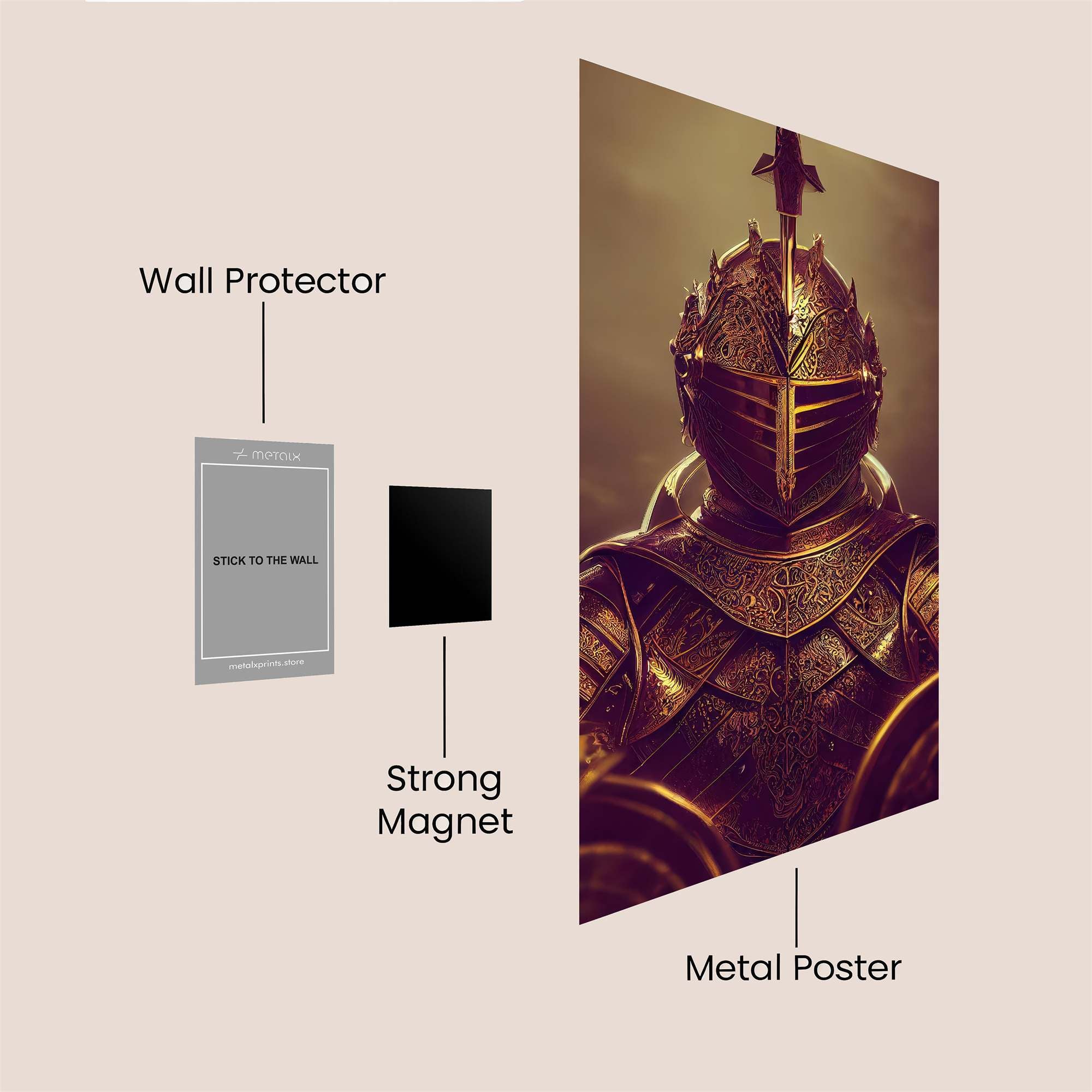 Knightly Majesty Safe Wall Magnetic / M