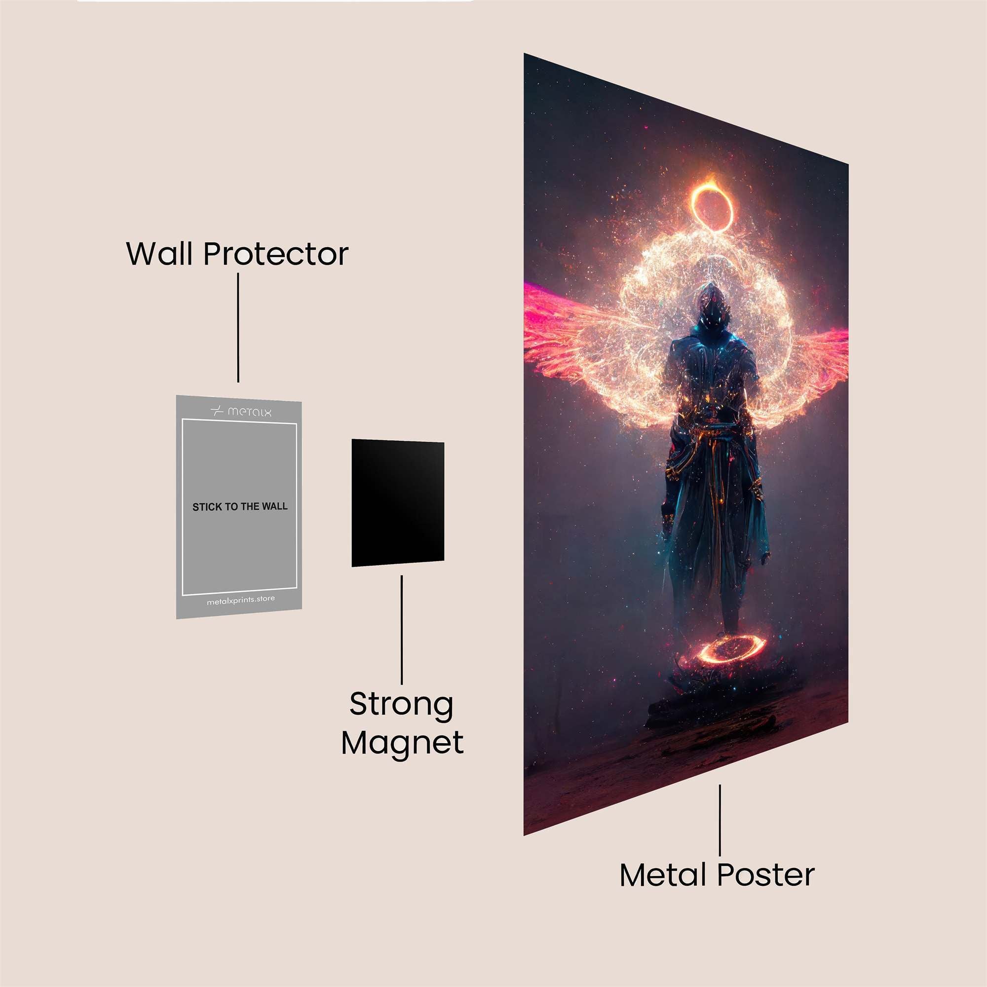 Angel Ascension Safe Wall Magnetic / M