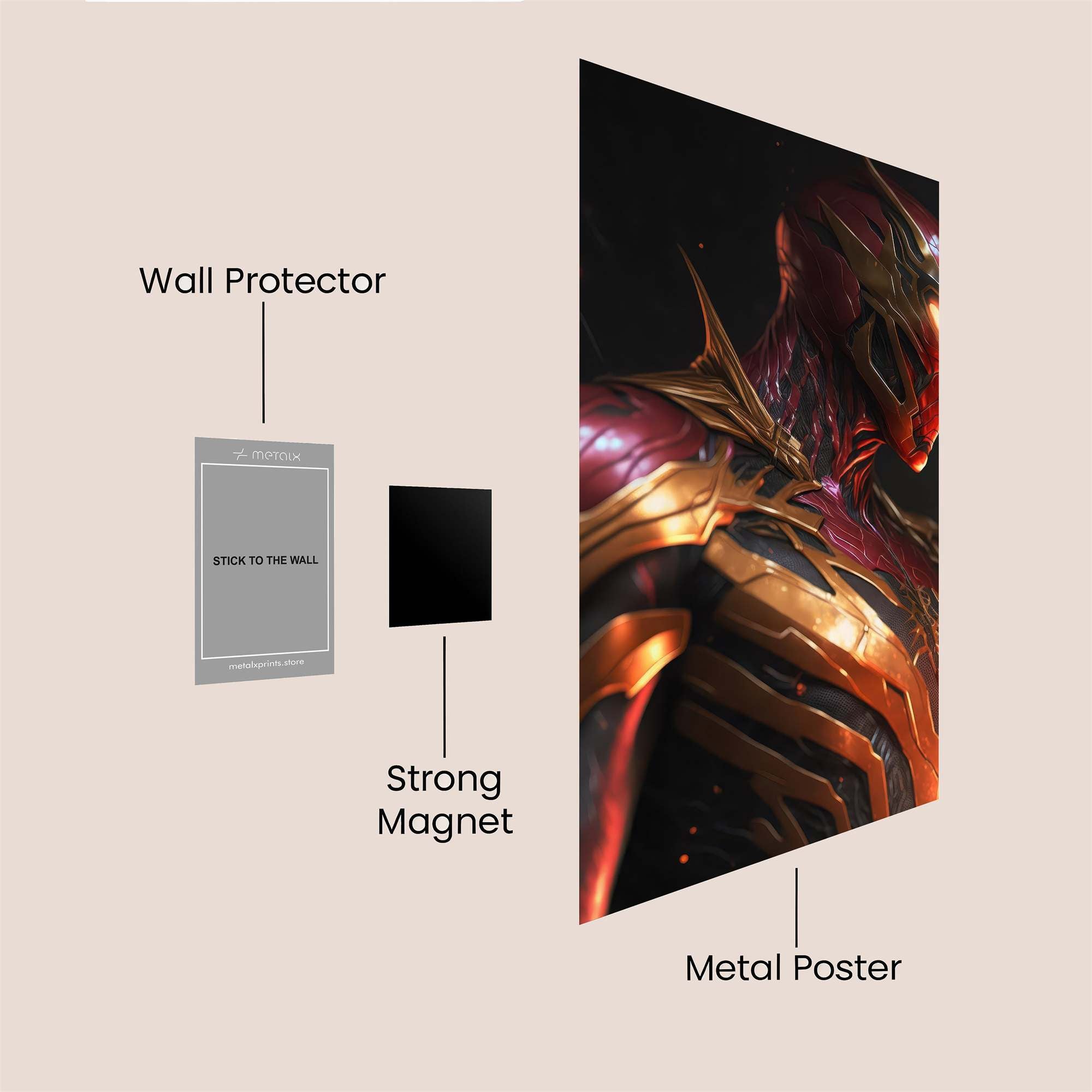 Spider Radiant Safe Wall Magnetic / M