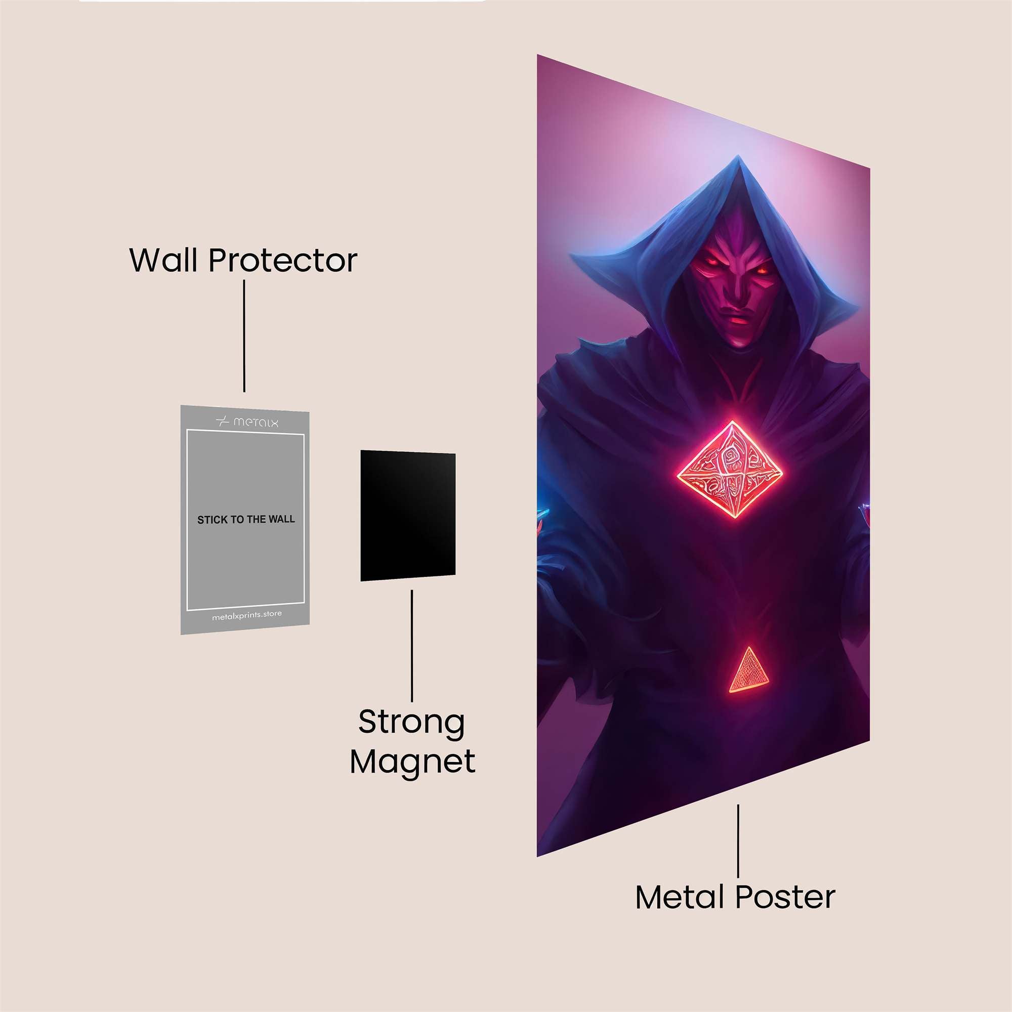 Sorcerer Serene Safe Wall Magnetic / M