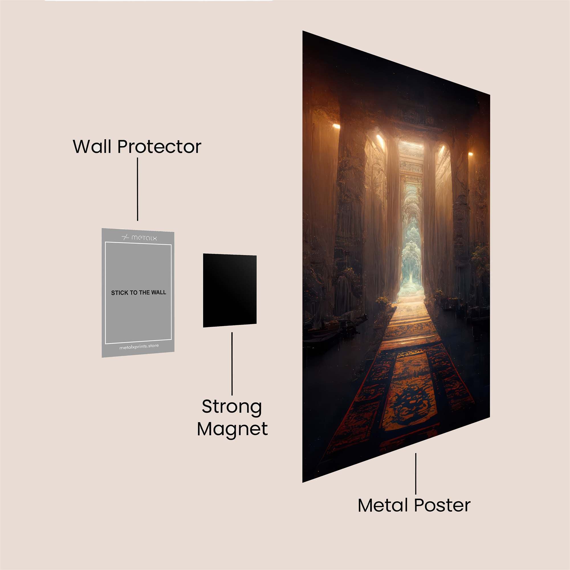 Temple Serenity Safe Wall Magnetic / M