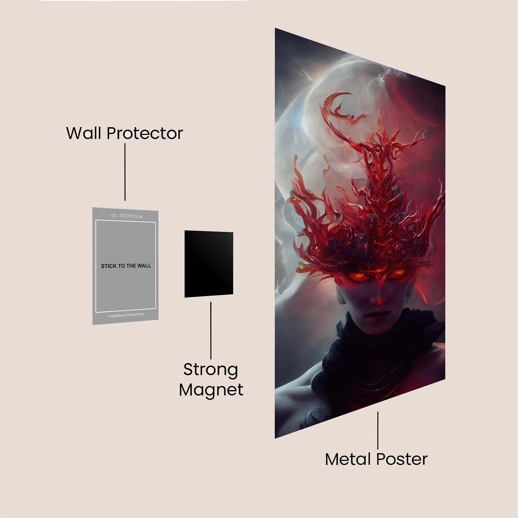 Crimson Majesty Safe Wall Magnetic / M