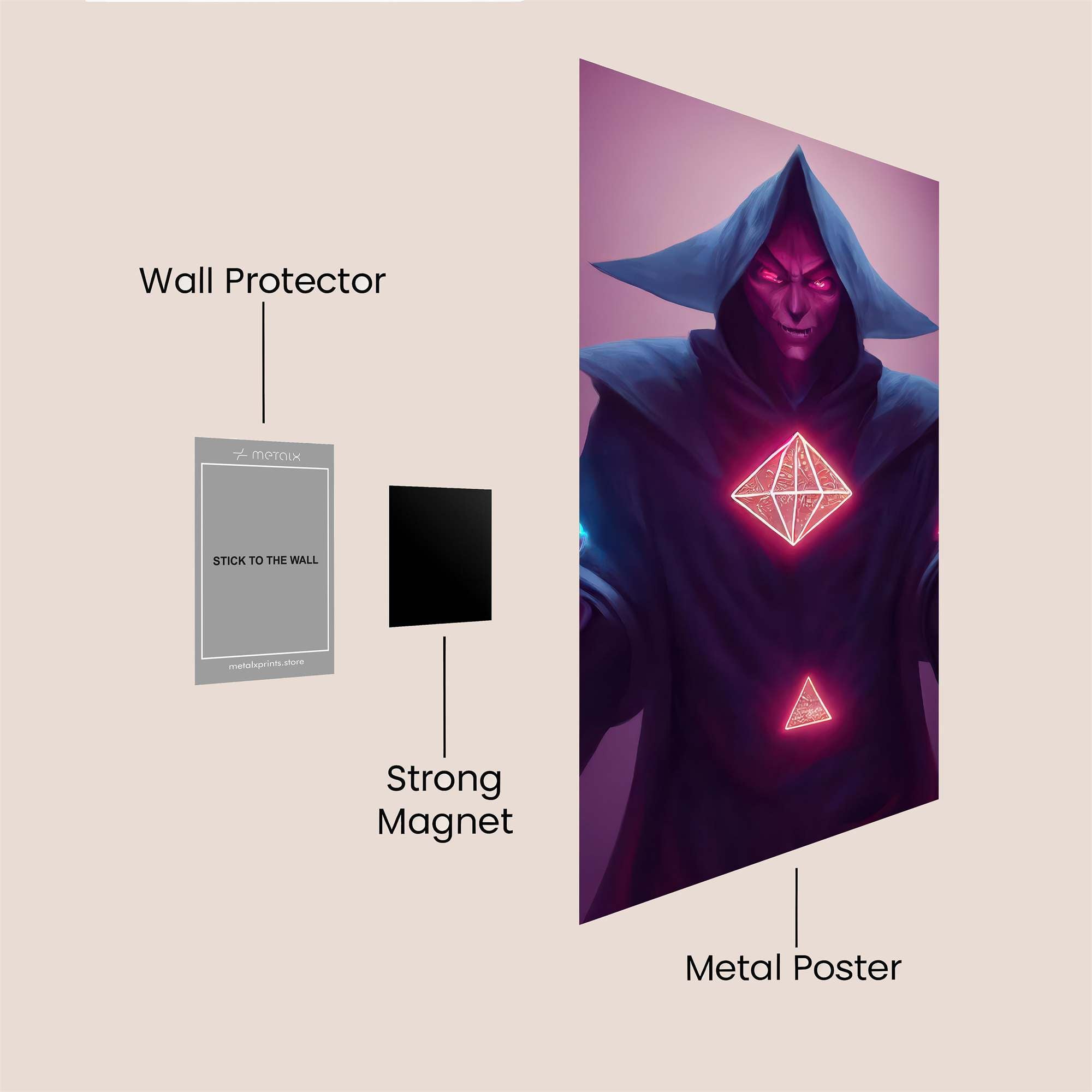 Sorcerer Serenity Safe Wall Magnetic / M