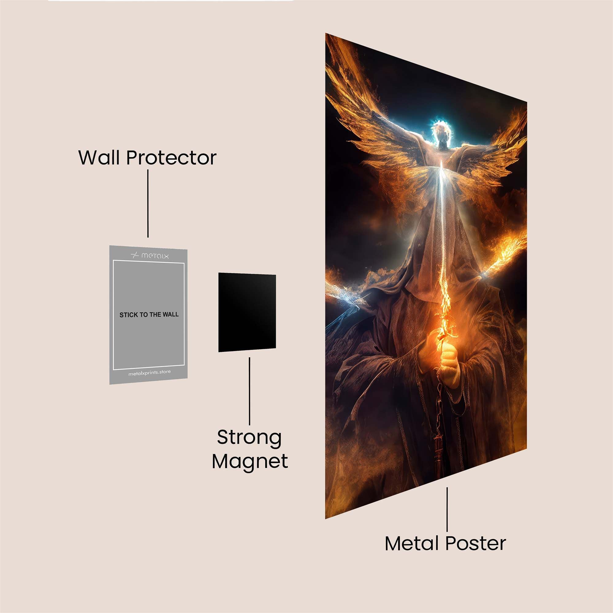 Archangel Blaze Safe Wall Magnetic / M