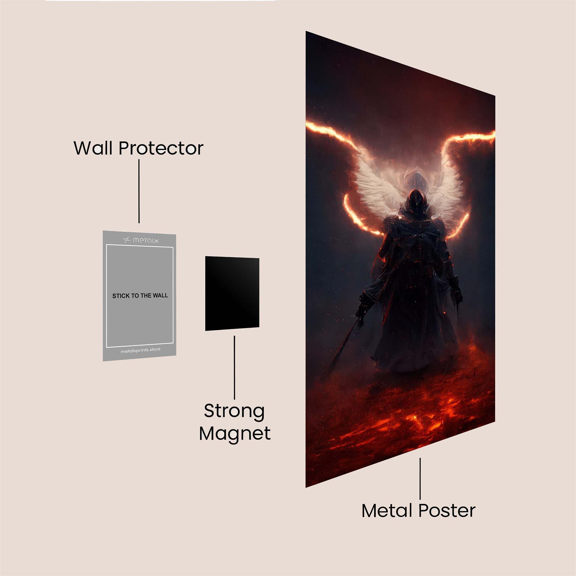 Angel Inferno Safe Wall Magnetic / M