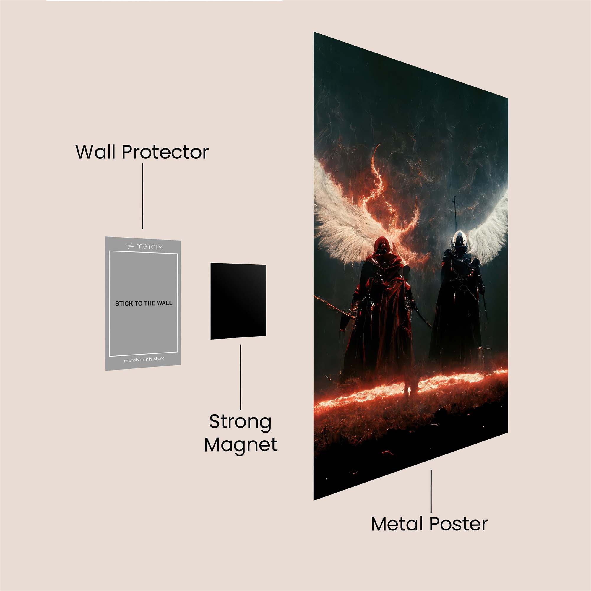 Angels Clash Safe Wall Magnetic / M