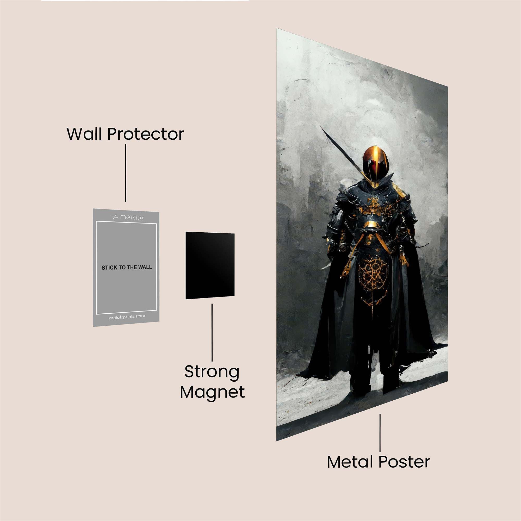 Knight Sombre Safe Wall Magnetic / M