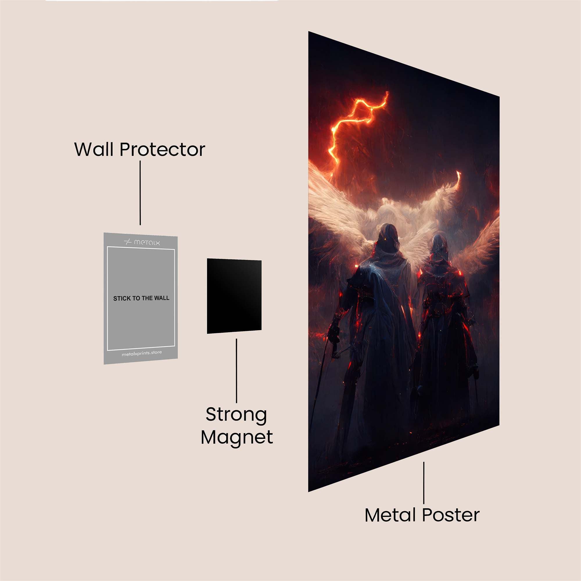 Angels Unleashed Safe Wall Magnetic / M