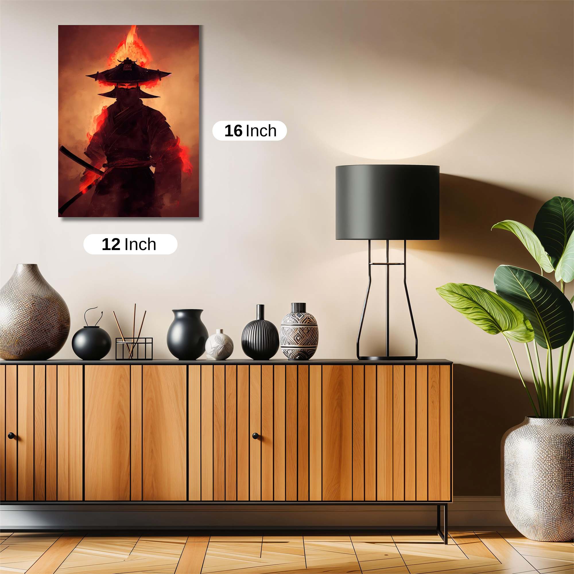 Samurai Inferno Safe Wall Magnetic / M