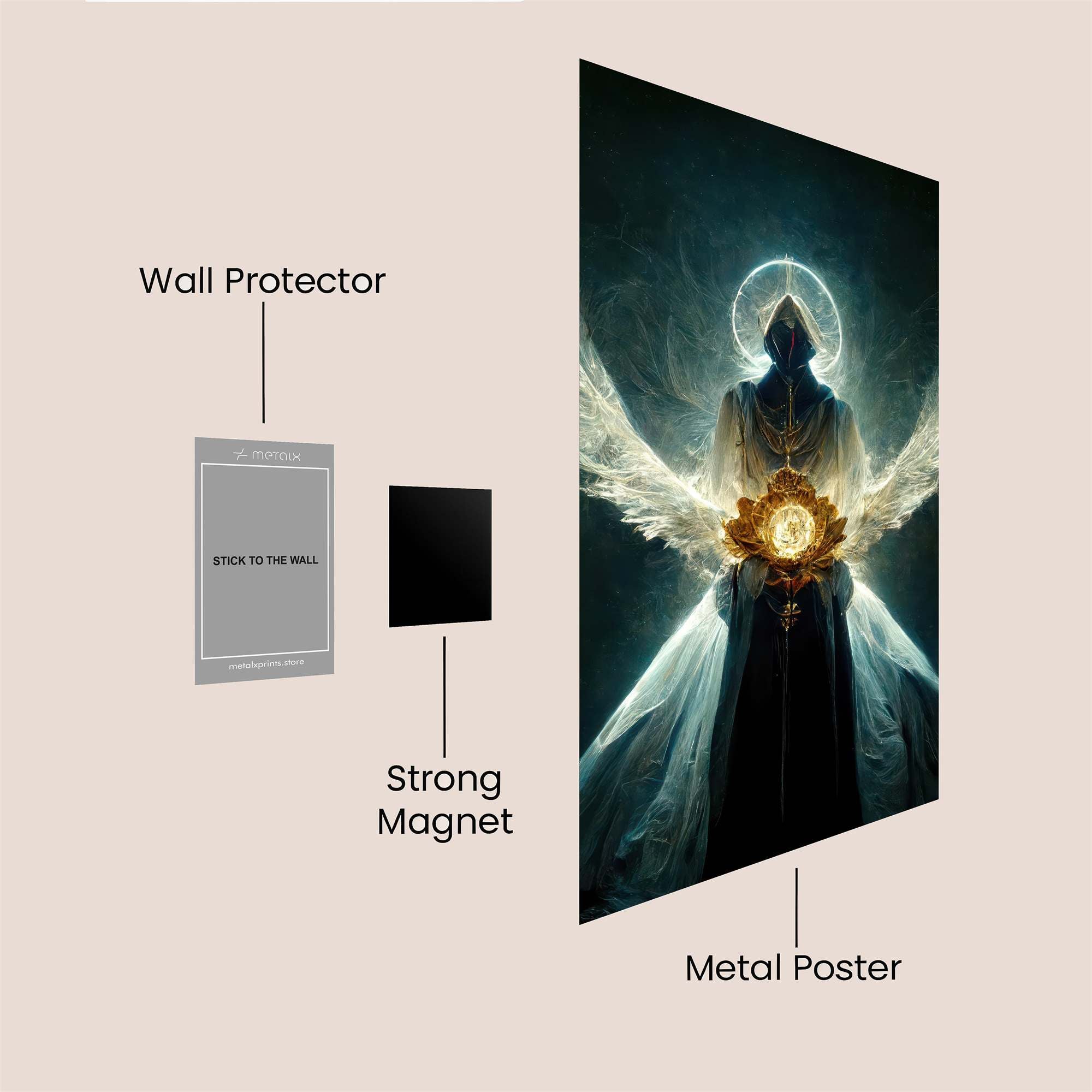 Angel Radiant Safe Wall Magnetic / M