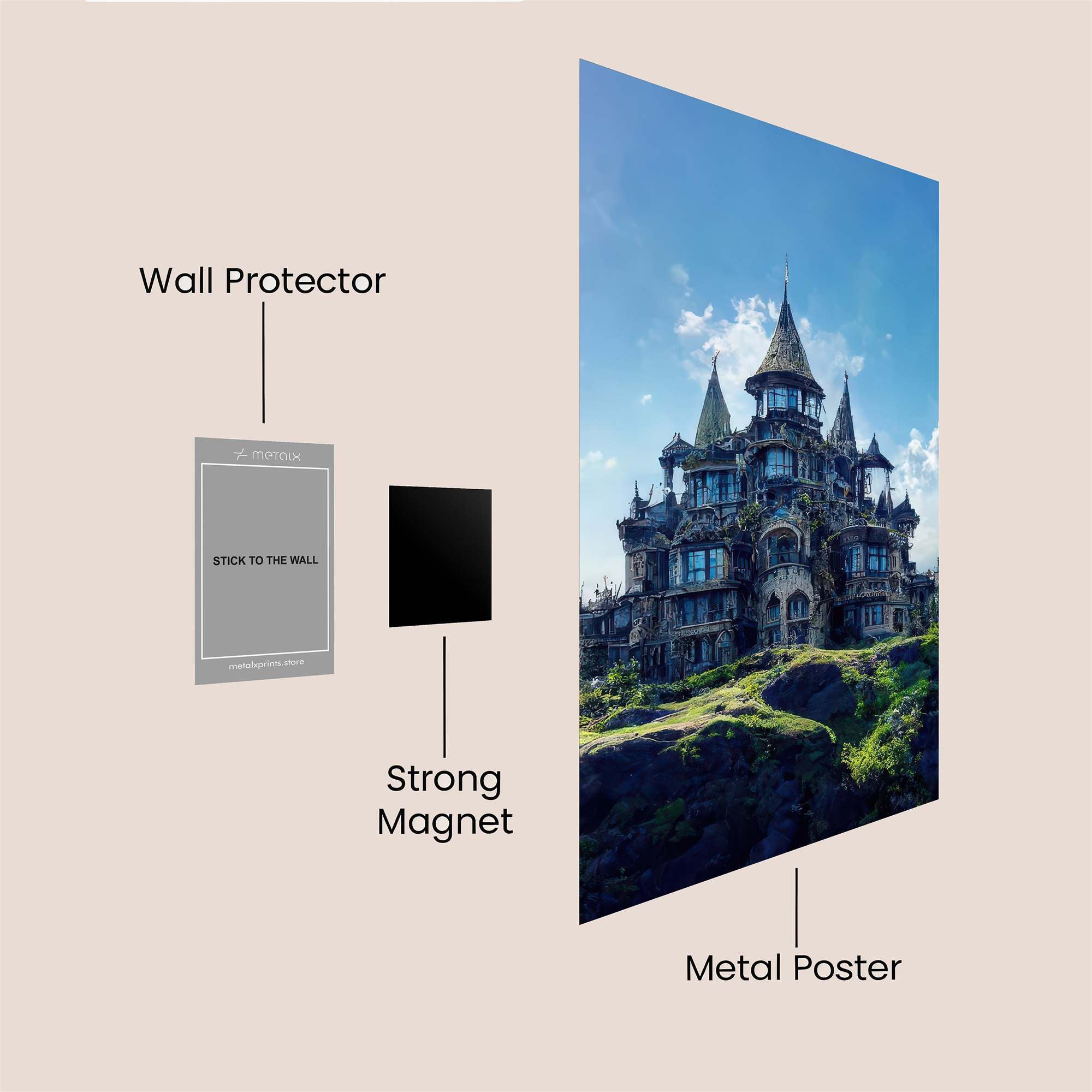 Castle Enigma Safe Wall Magnetic / M