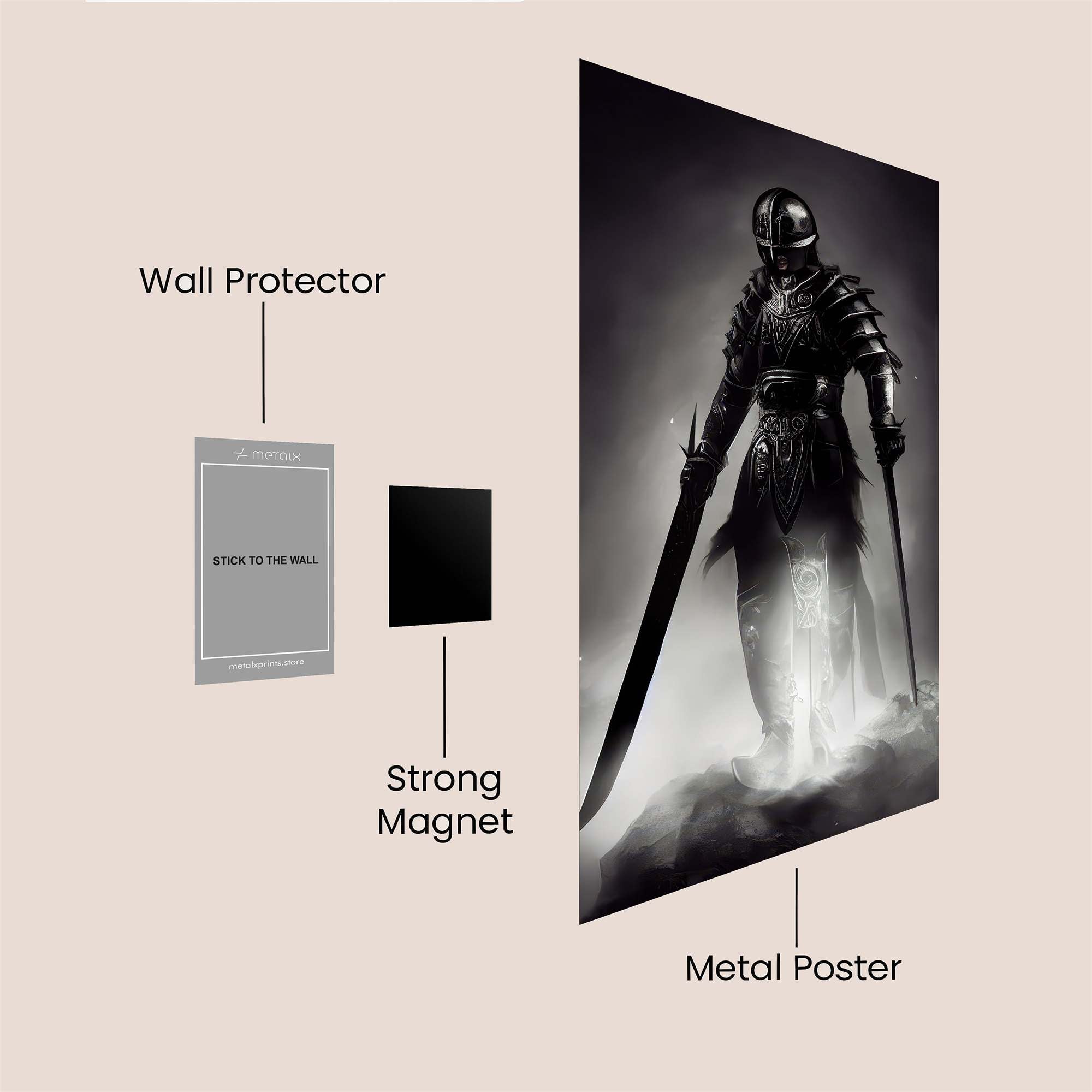 Knight Ethereal Safe Wall Magnetic / M