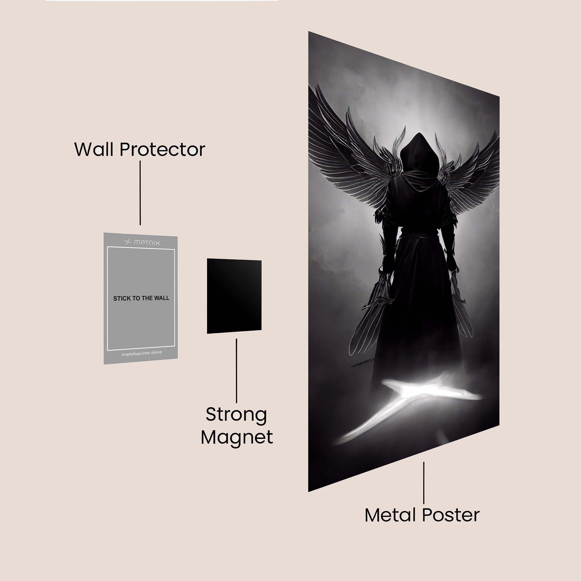 Angel Gloom Safe Wall Magnetic / M