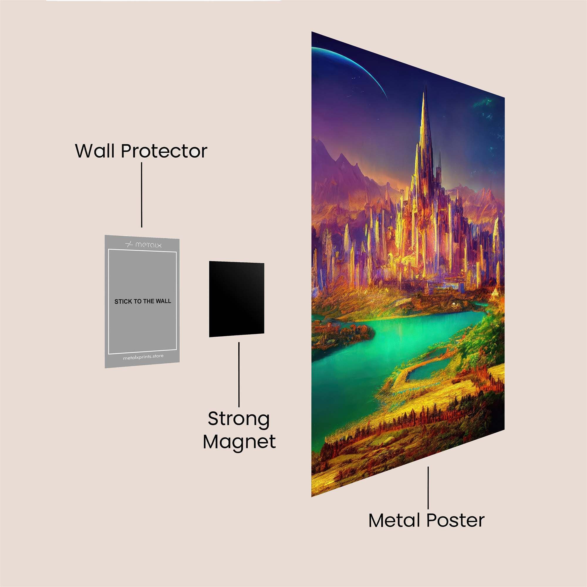 Castle Dreamscape Safe Wall Magnetic / M