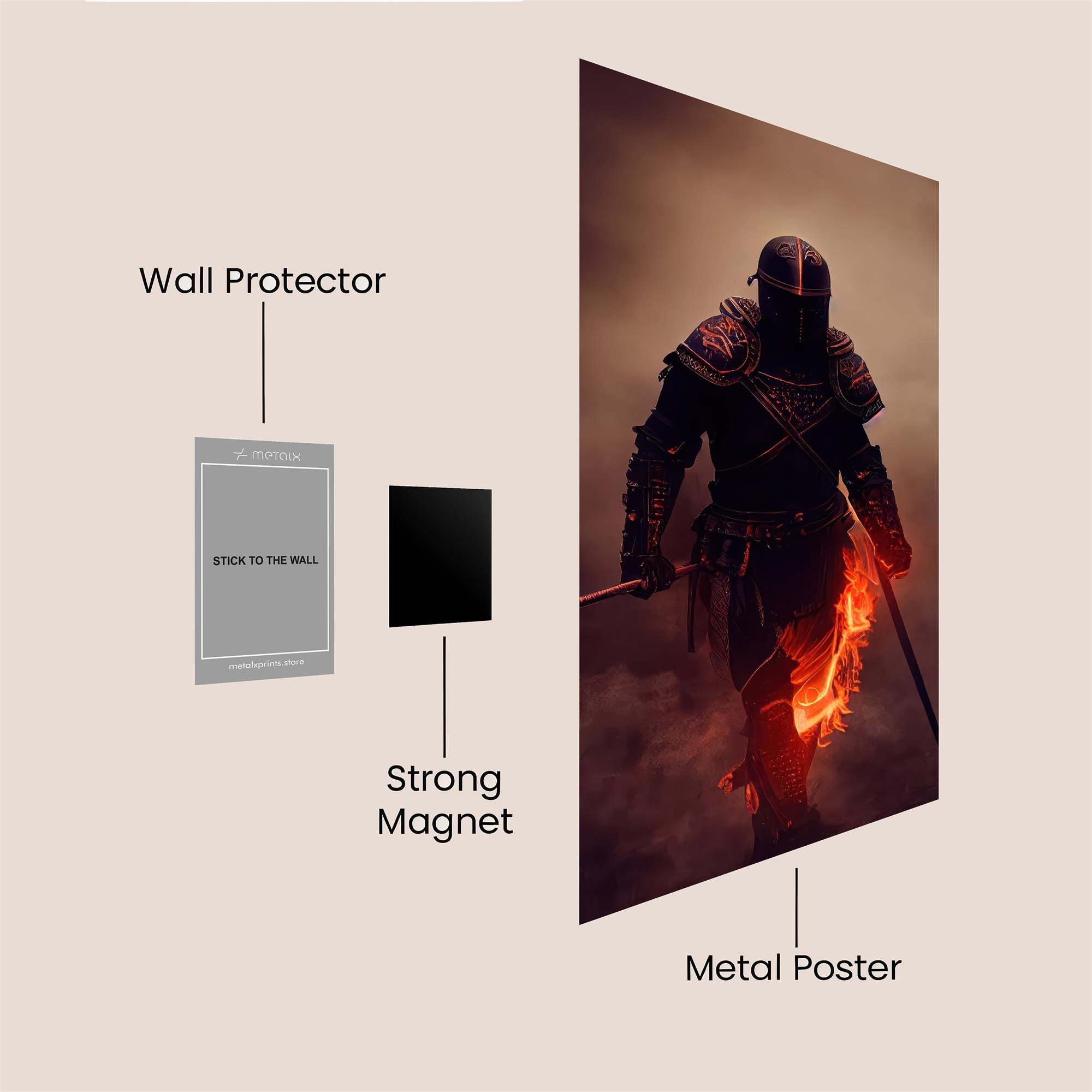 Knight Inferno Safe Wall Magnetic / M