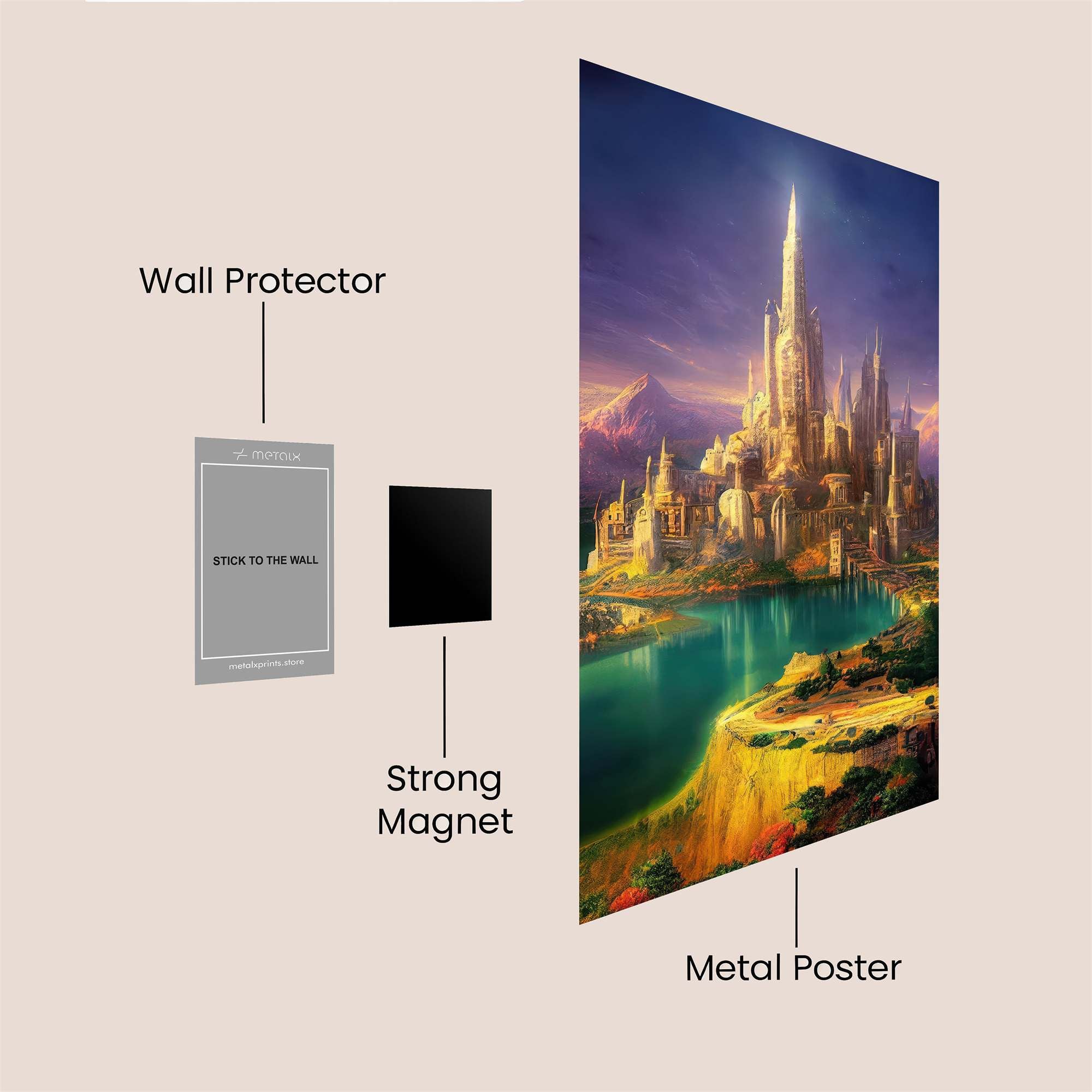Castle Radiance Safe Wall Magnetic / M
