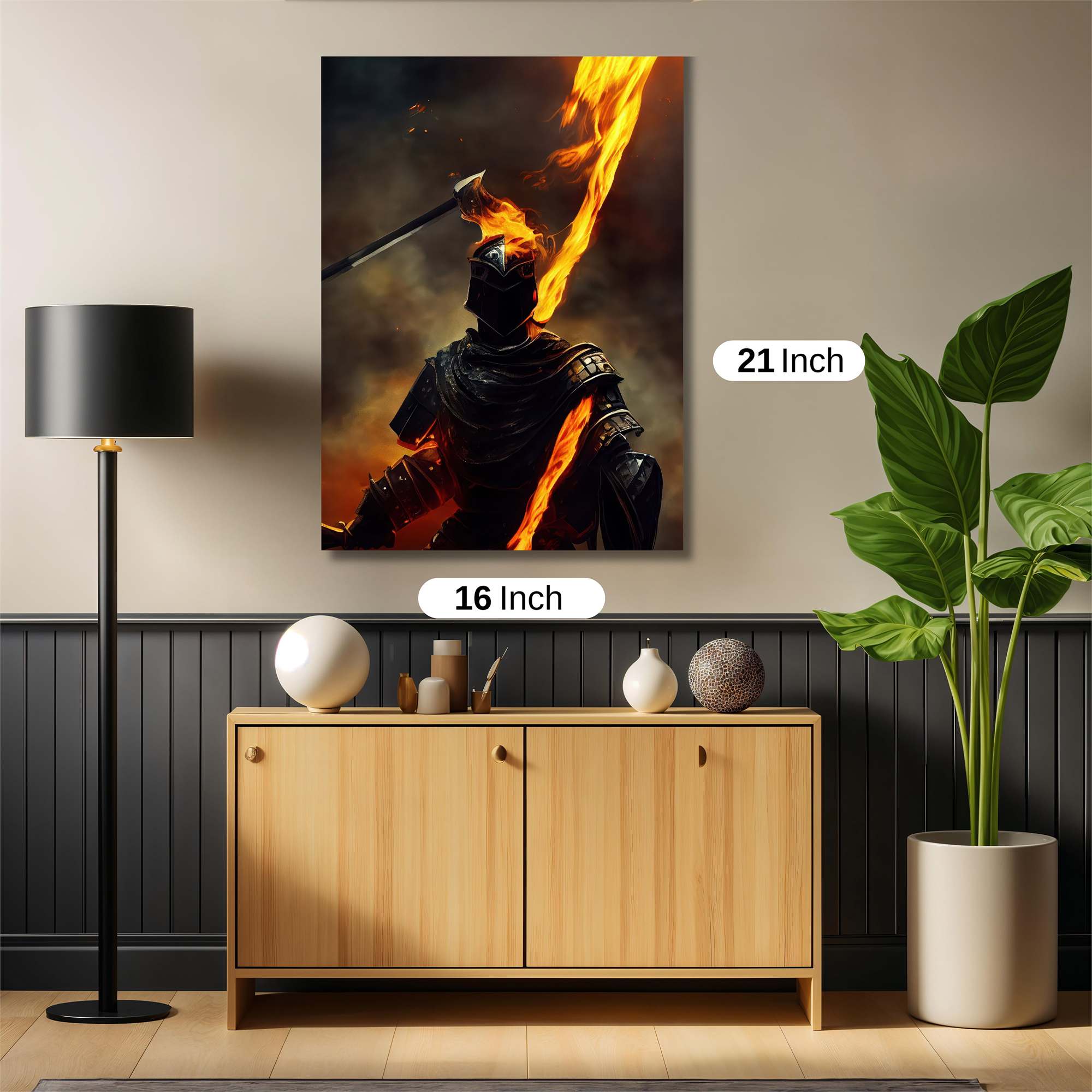 Knight Ablaze Safe Wall Magnetic / M