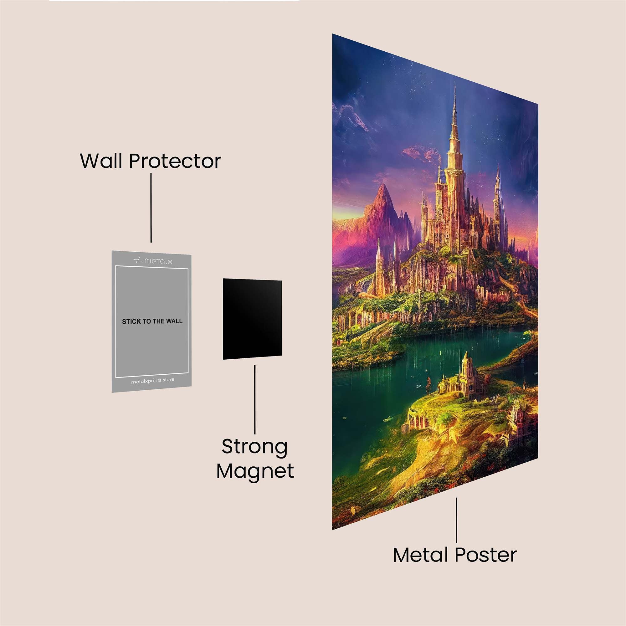 Castle Radiance Safe Wall Magnetic / M