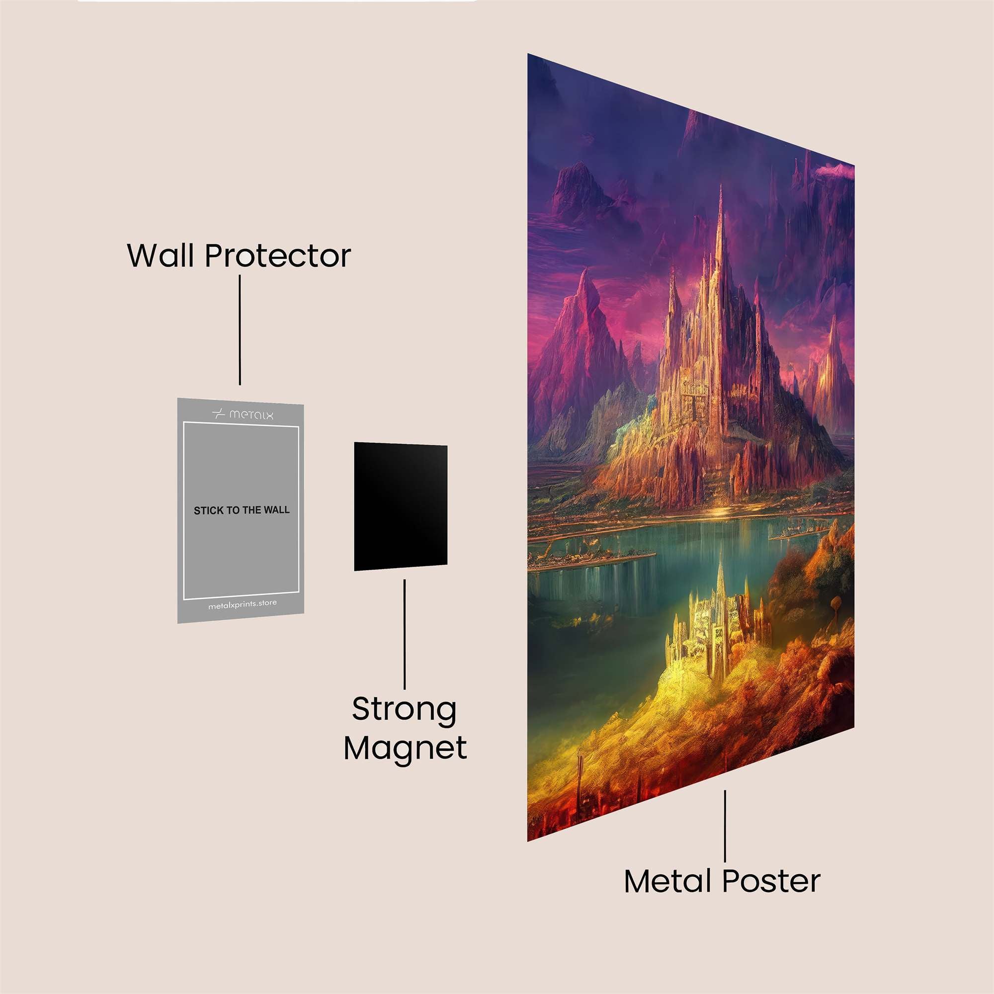 Castle Serenity Safe Wall Magnetic / M