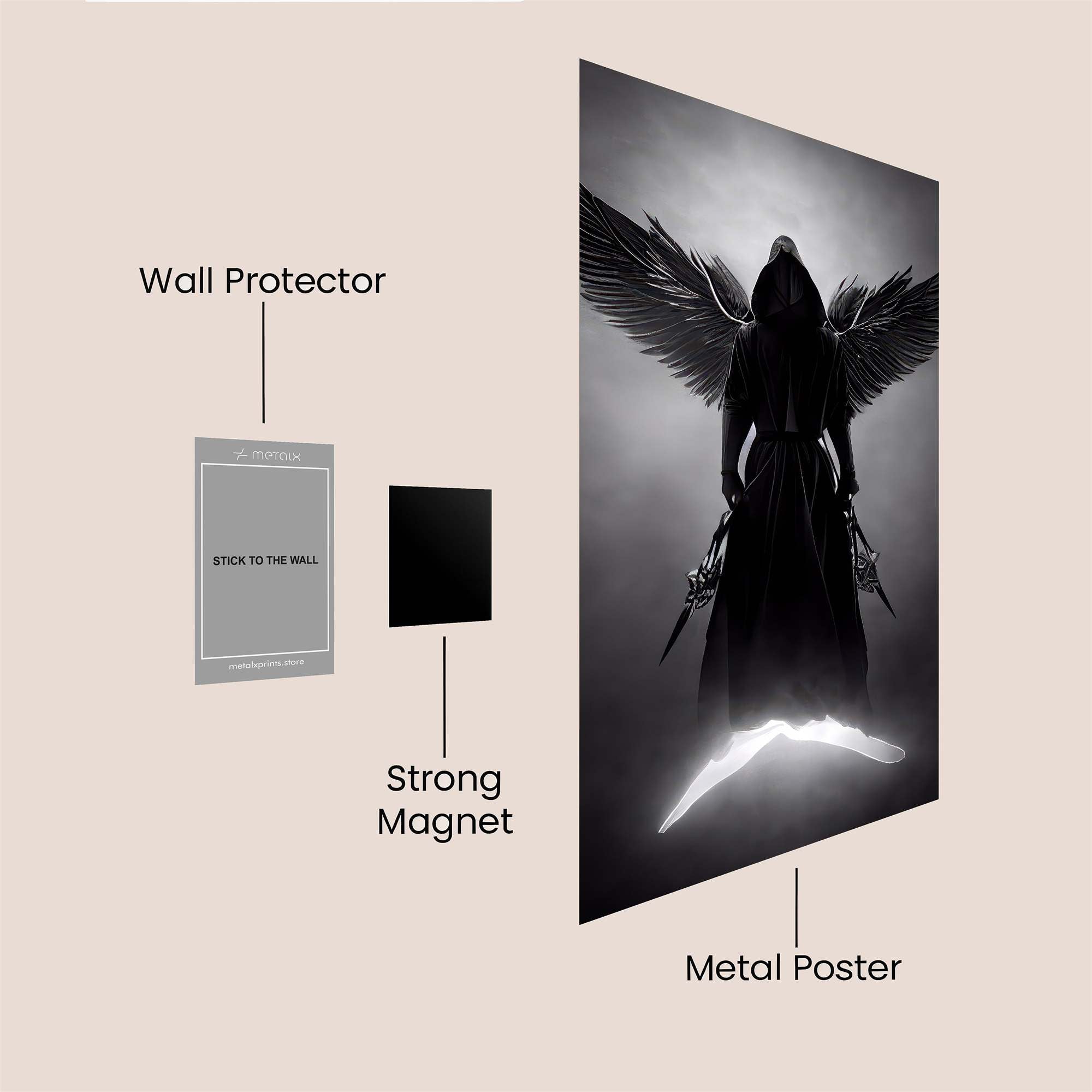 Angel Gloom Safe Wall Magnetic / M
