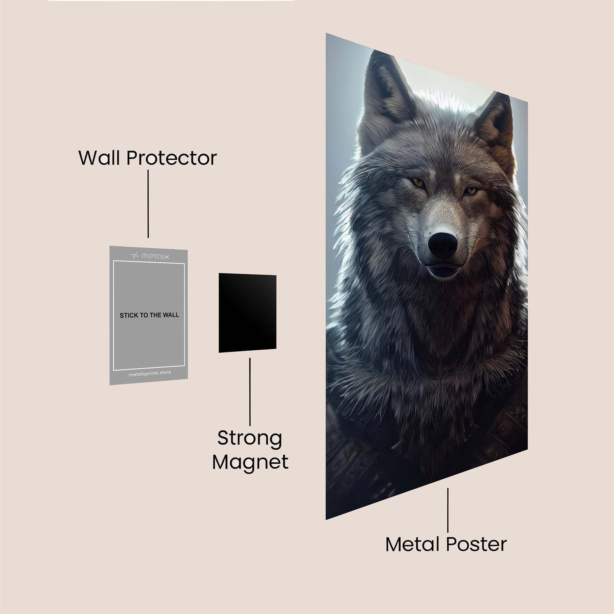 Lone Sentinel Safe Wall Magnetic / M