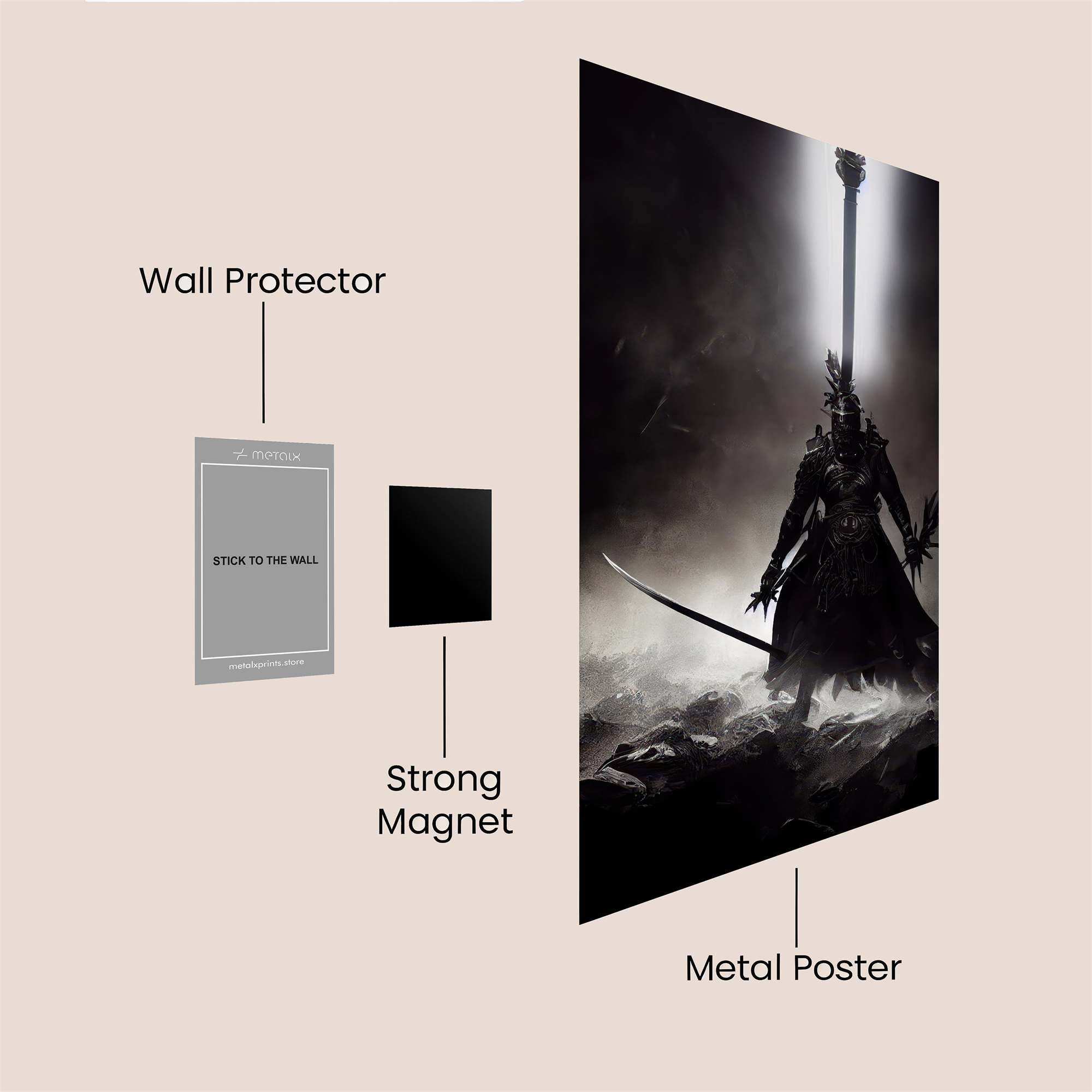 Knight Ascendant Safe Wall Magnetic / M