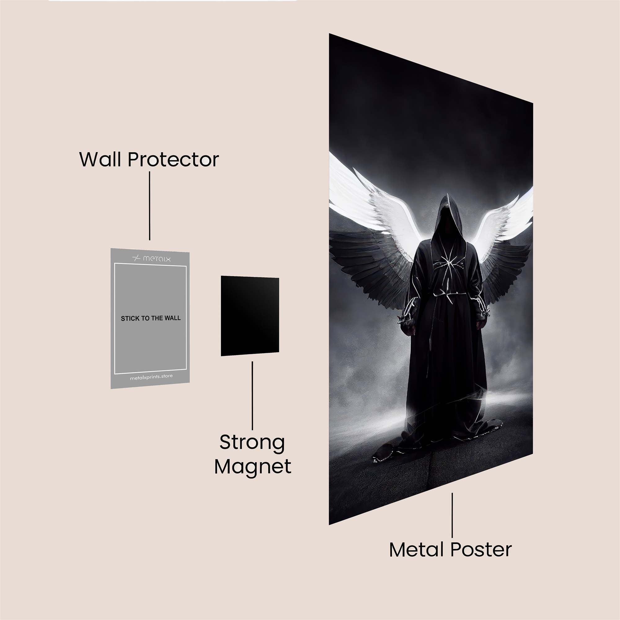 Angel Gloom Safe Wall Magnetic / M