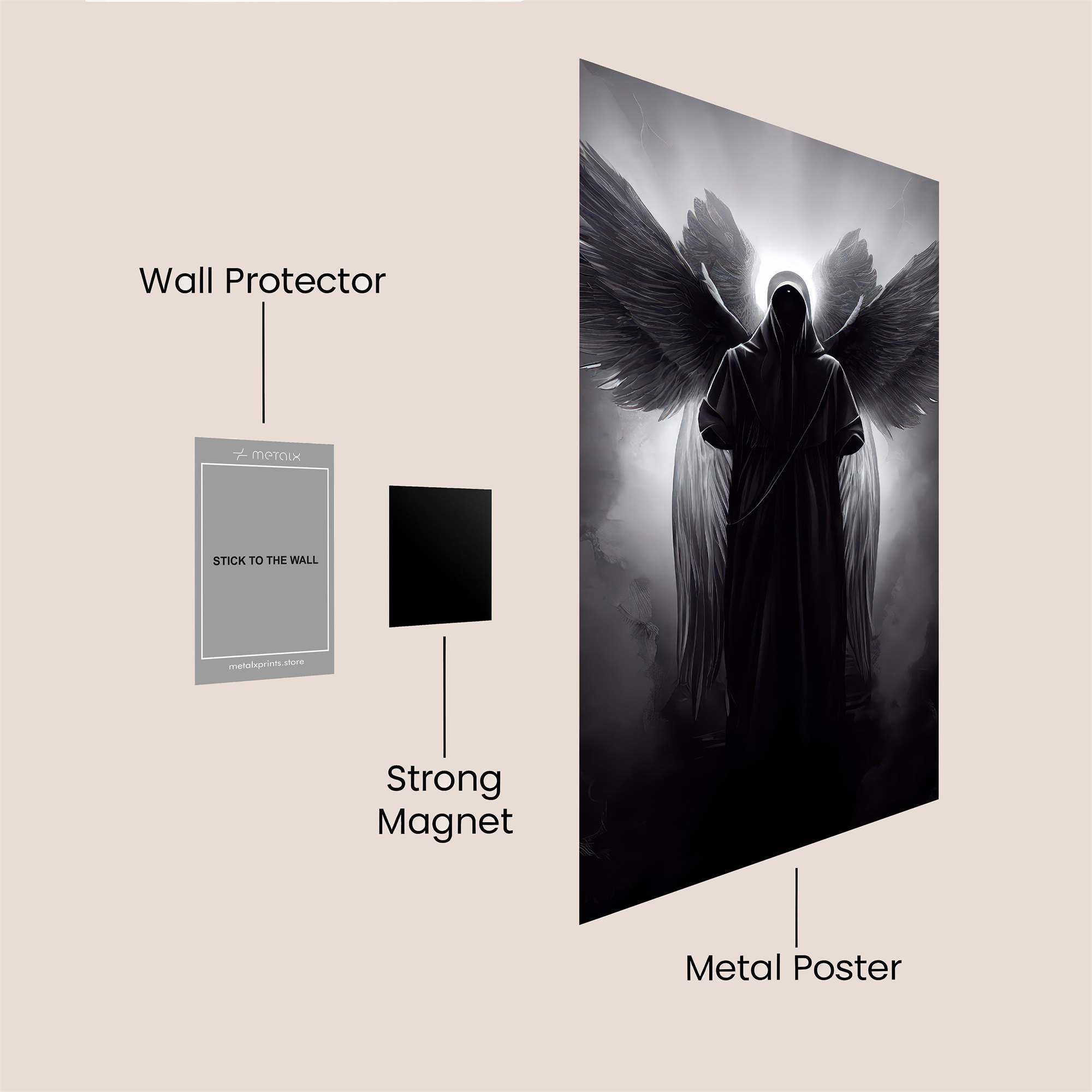 Angel Gloom Safe Wall Magnetic / M