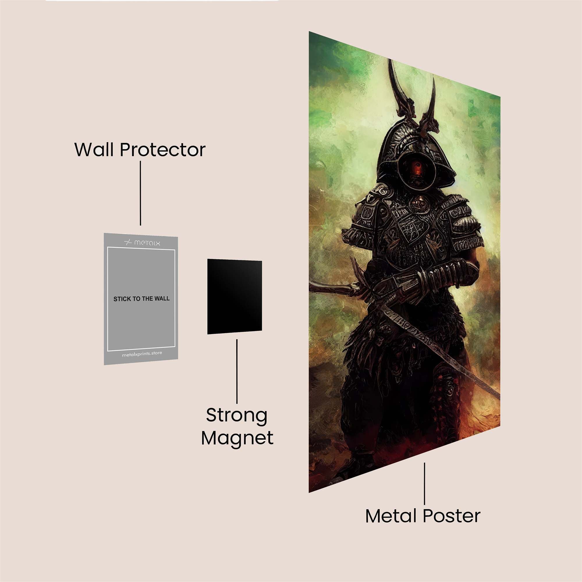 Samurai Enigma Safe Wall Magnetic / M