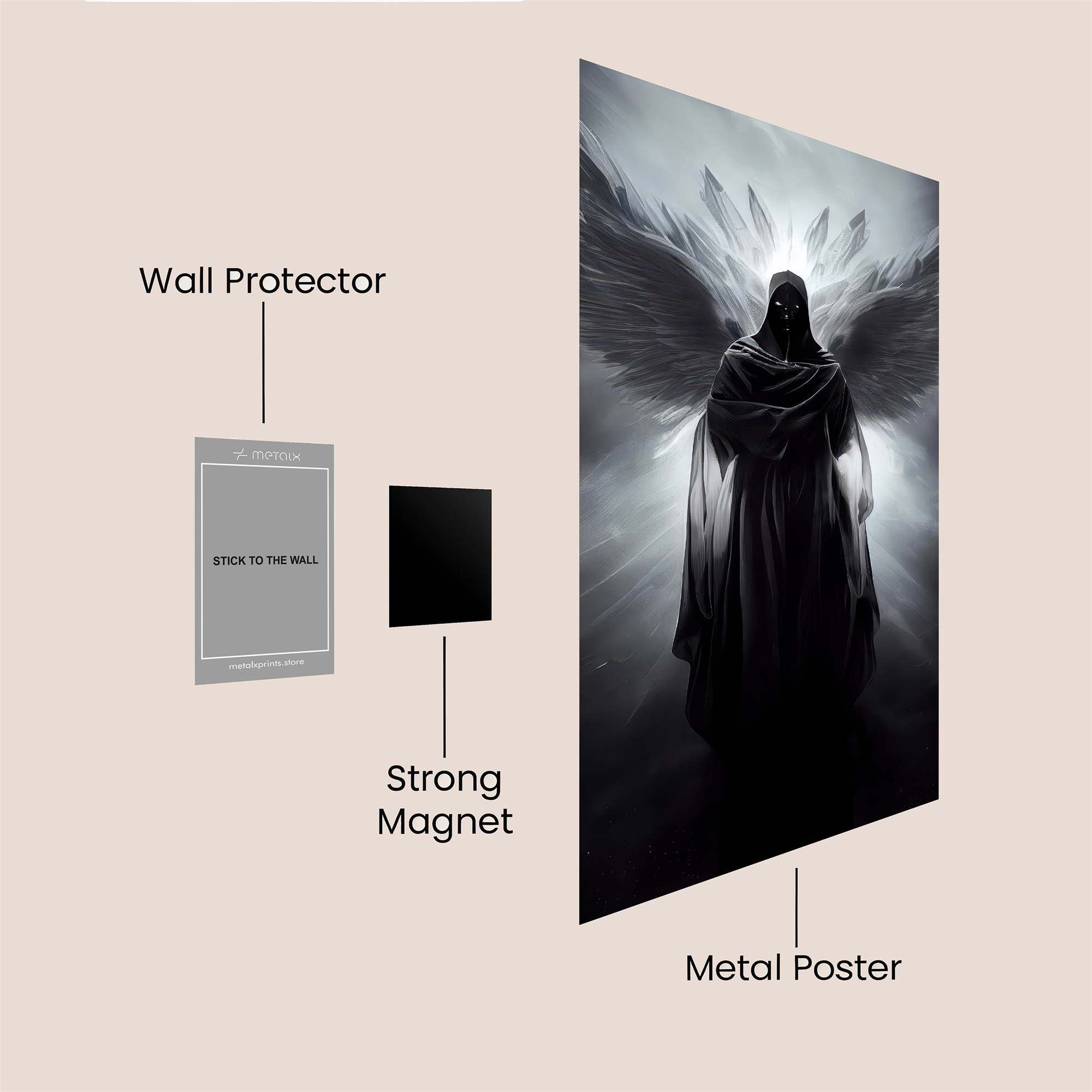 Dark Angel Safe Wall Magnetic / M
