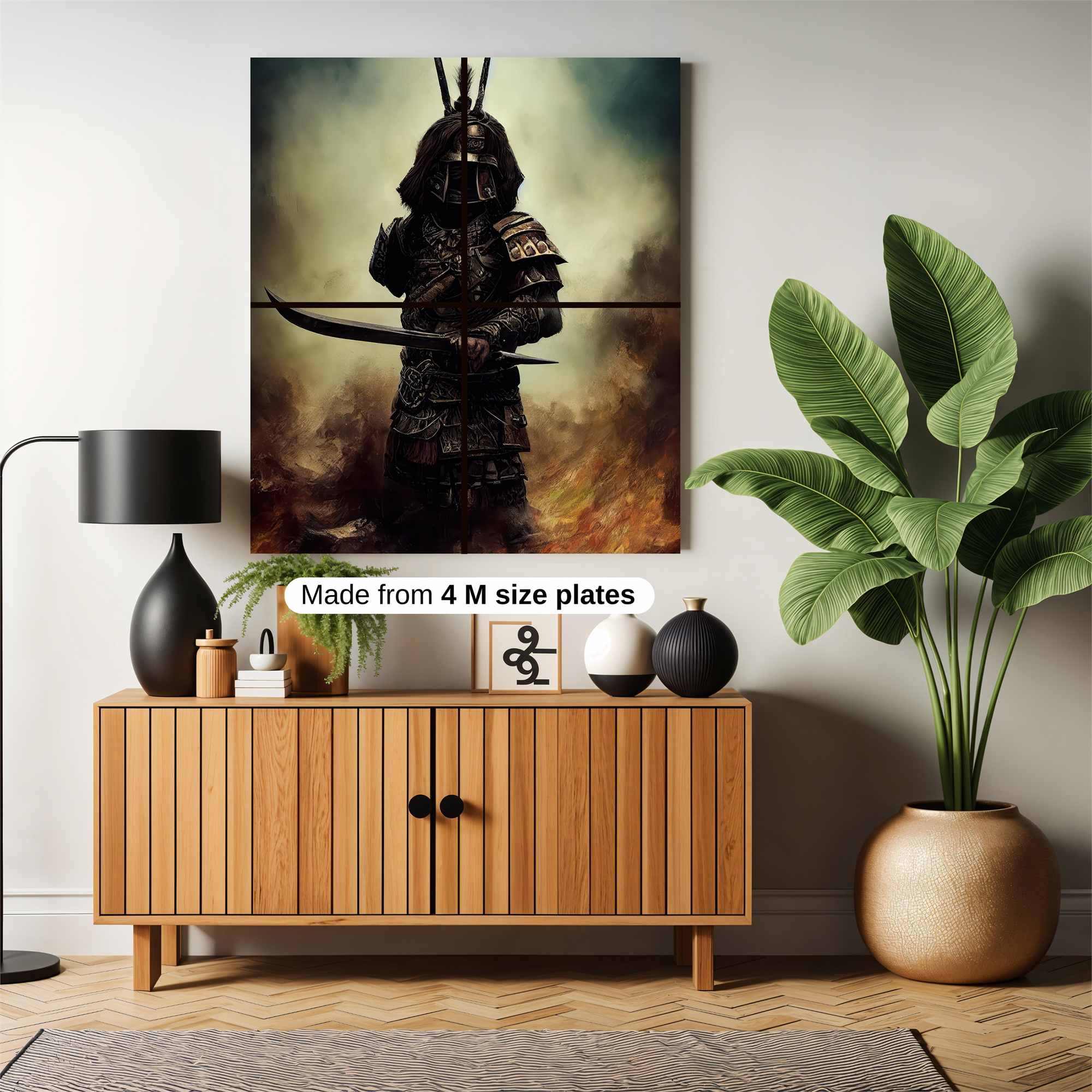 Samurai Shadow Safe Wall Magnetic / M
