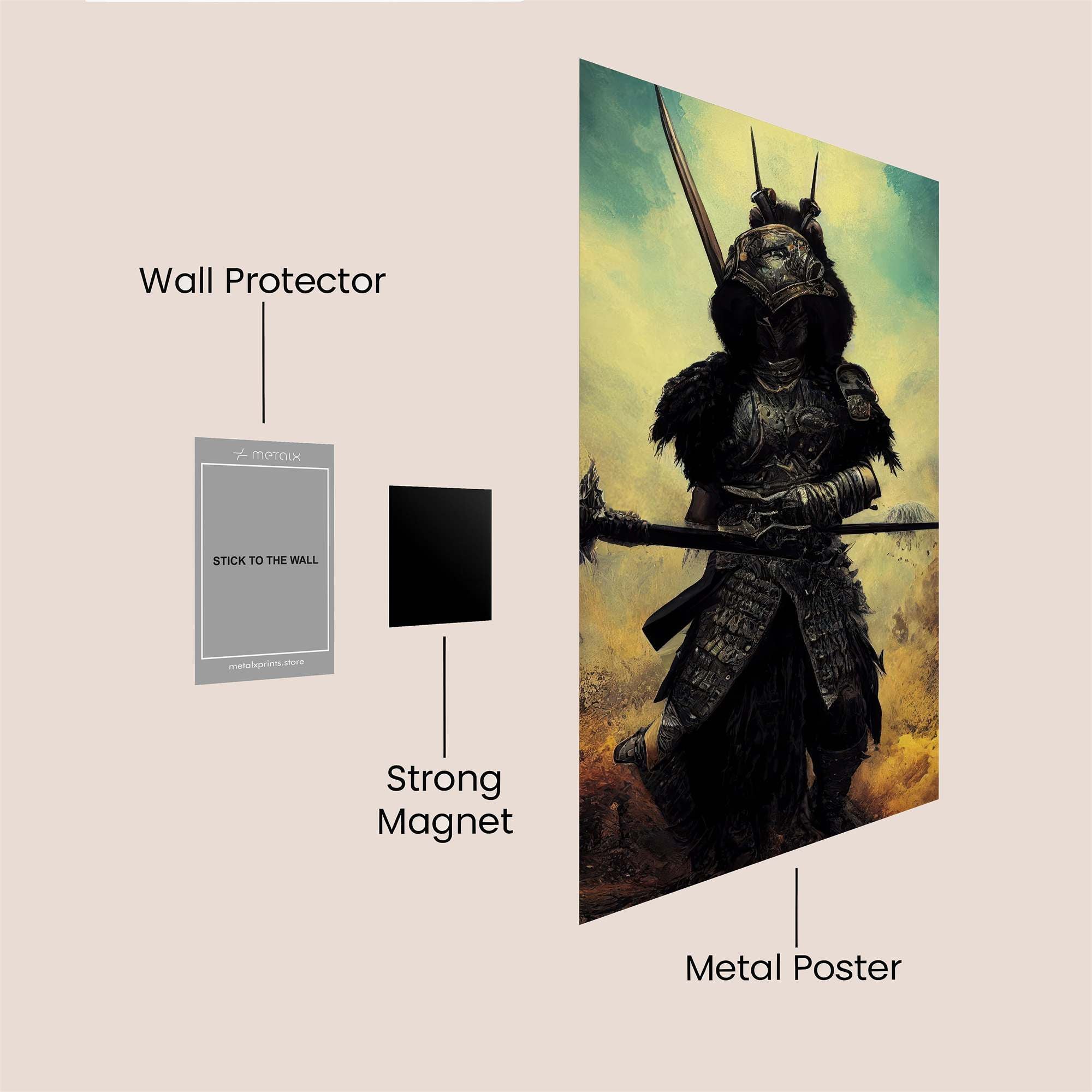 Samurai Gloom Safe Wall Magnetic / M