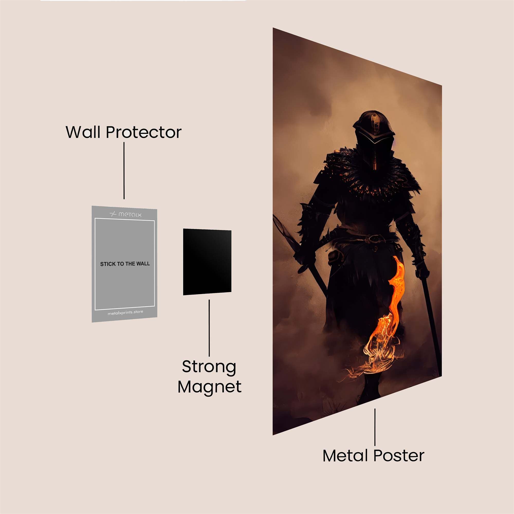 Knight Infernal Safe Wall Magnetic / M